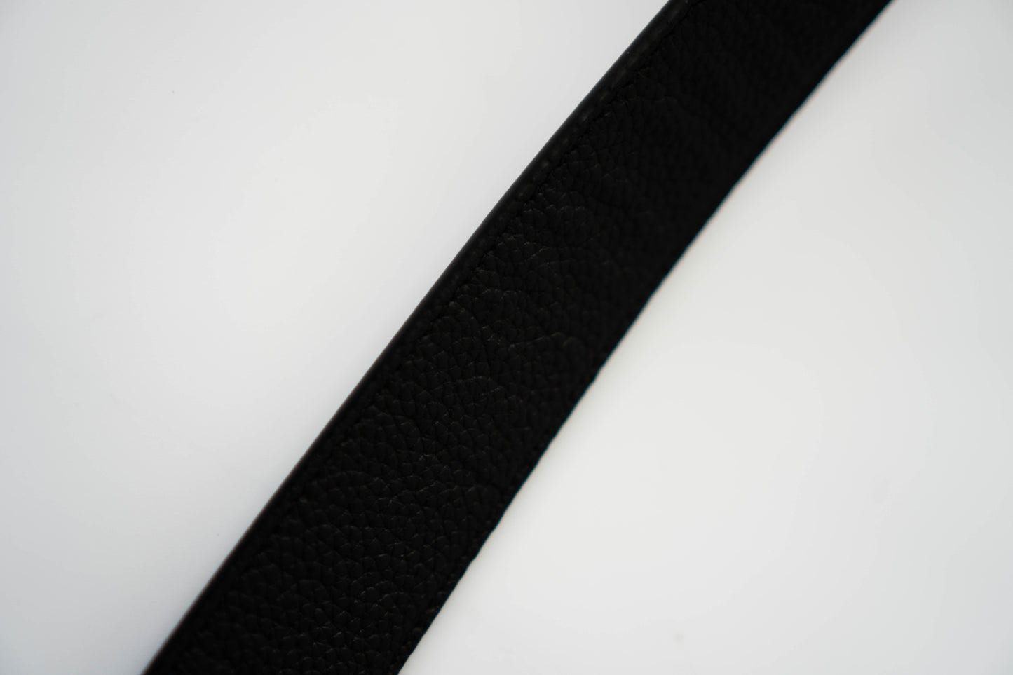 Leather Belt – Black Taurillon with Palladium Buckle