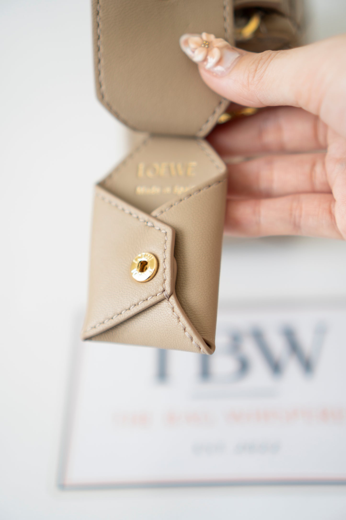 Mini Featherlight Puzzle – Pecan Nappa Lambskin