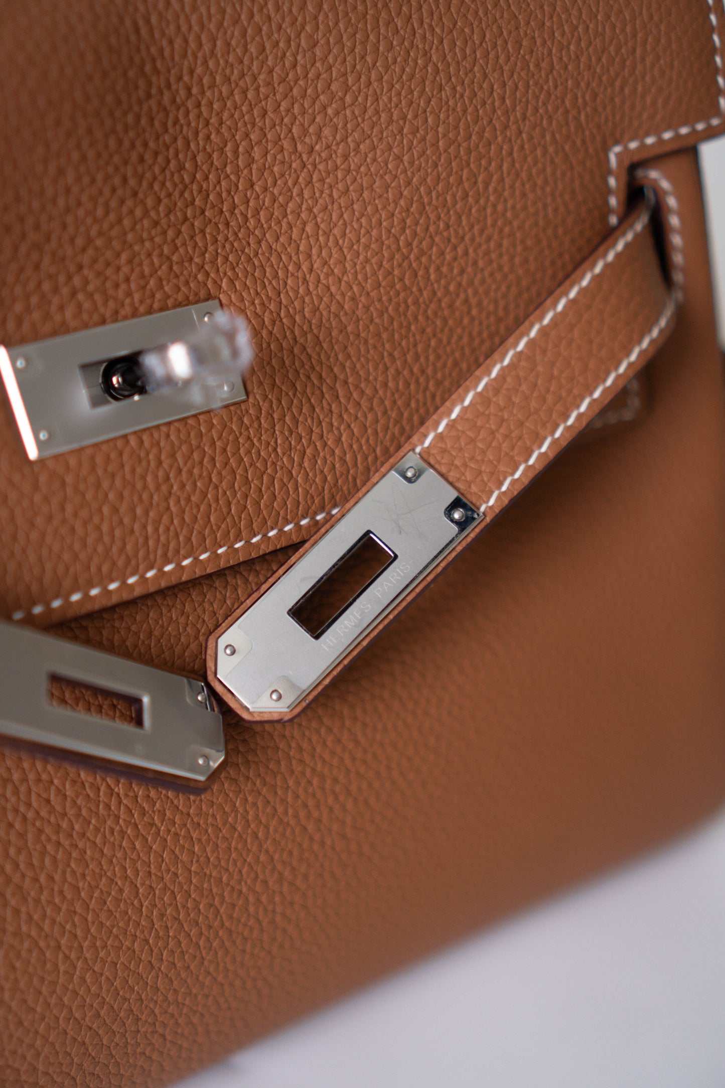 KL Messenger PM – Gold Clemence Leather with Palladium Hardware