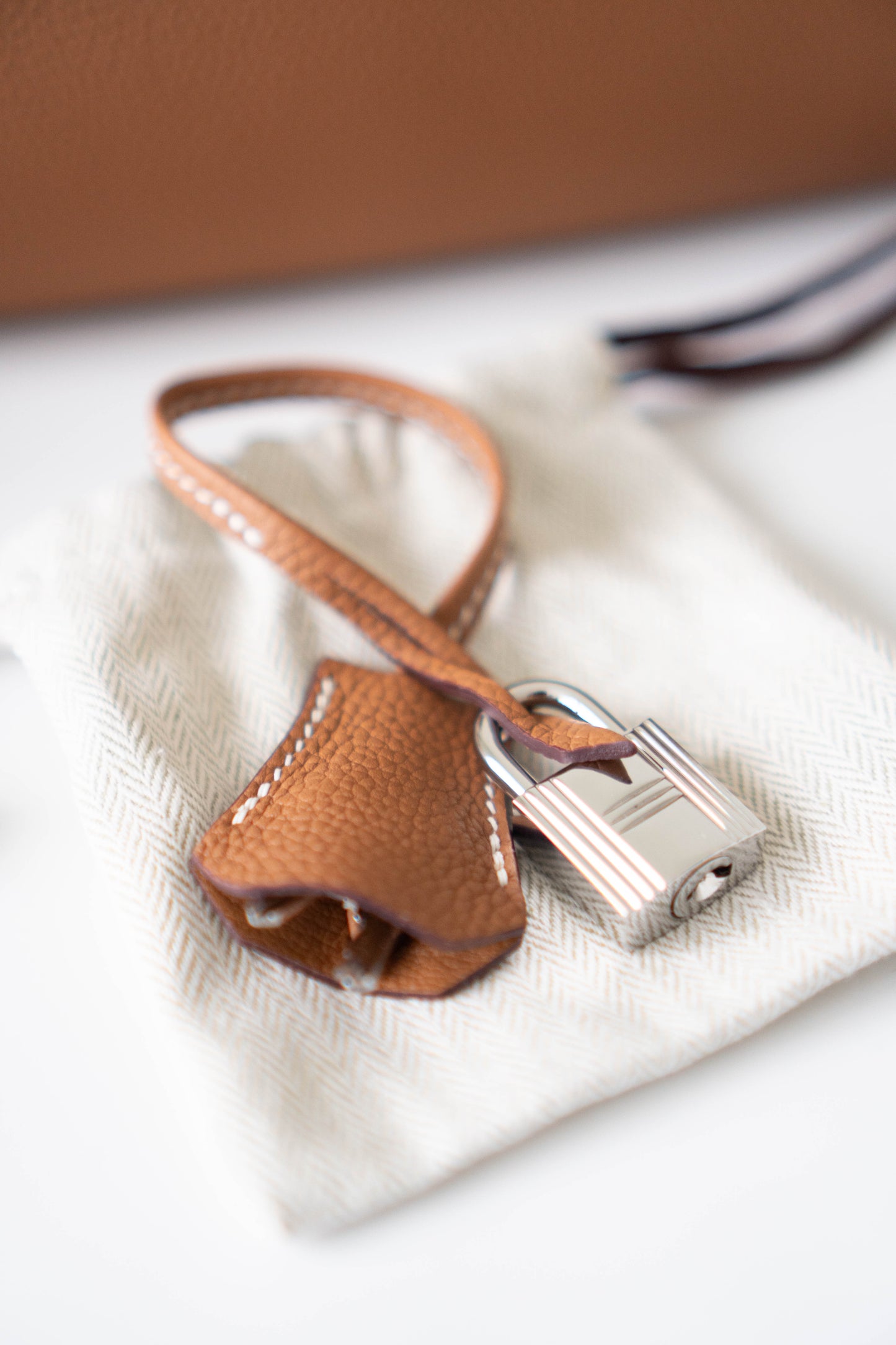 KL Messenger PM – Gold Clemence Leather with Palladium Hardware