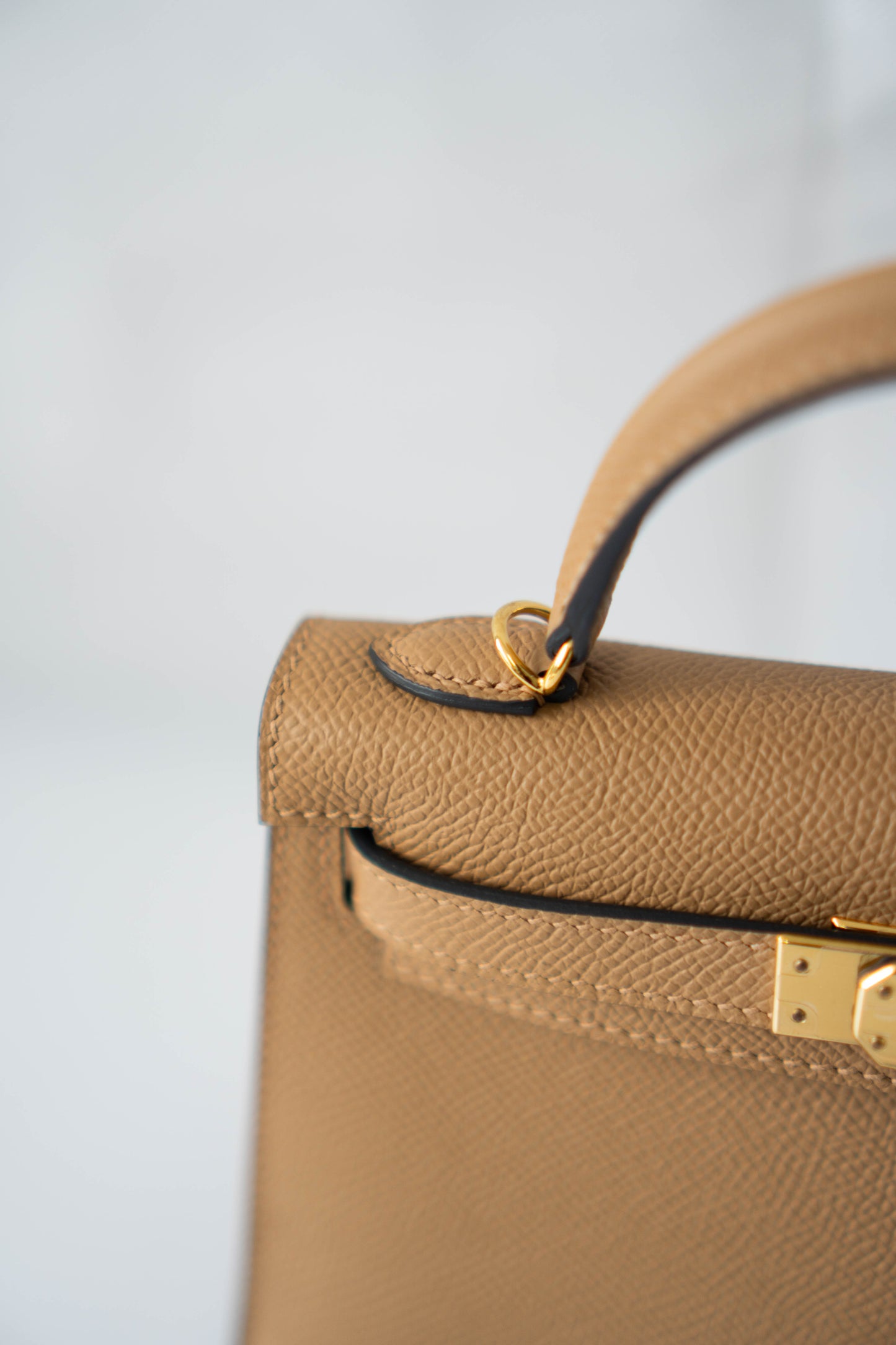 Mini KL II – Chai Epsom with Gold Hardware