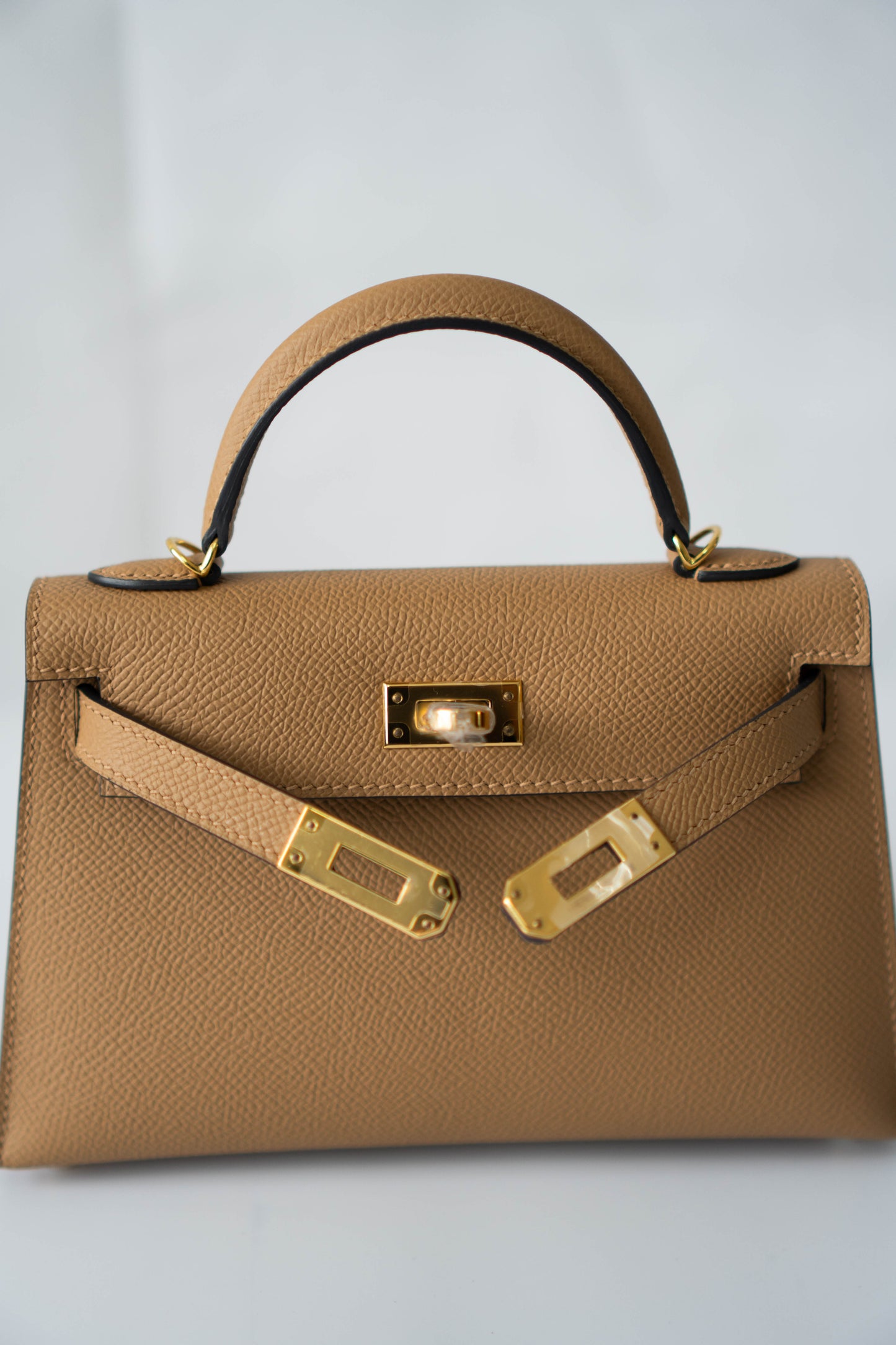 Mini KL II – Chai Epsom with Gold Hardware