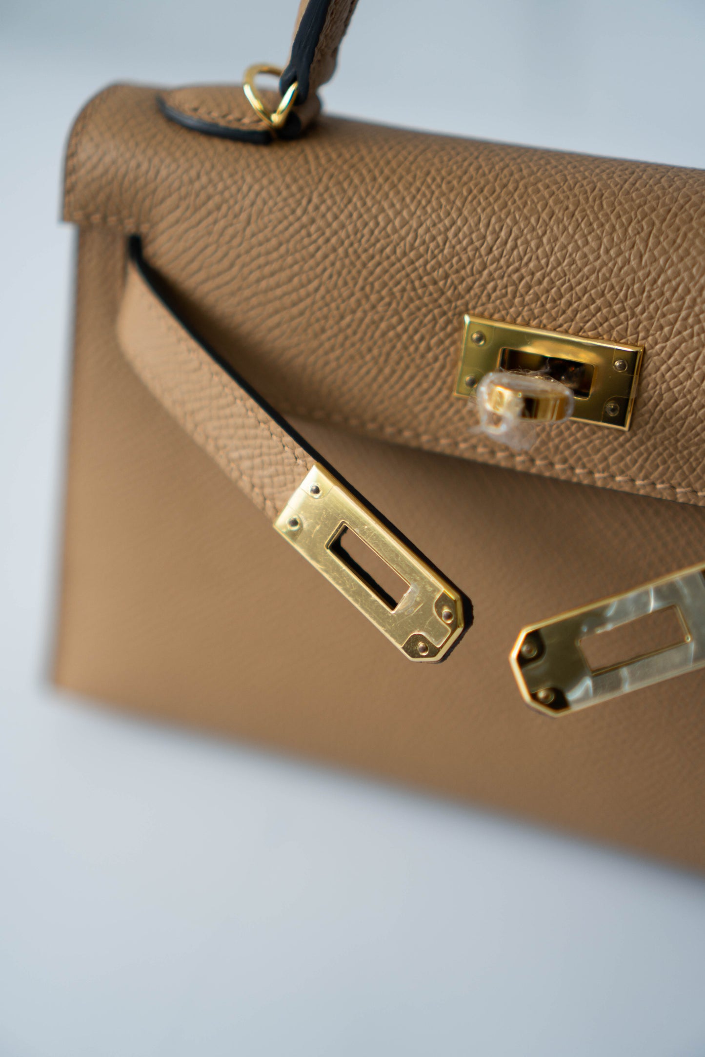 Mini KL II – Chai Epsom with Gold Hardware