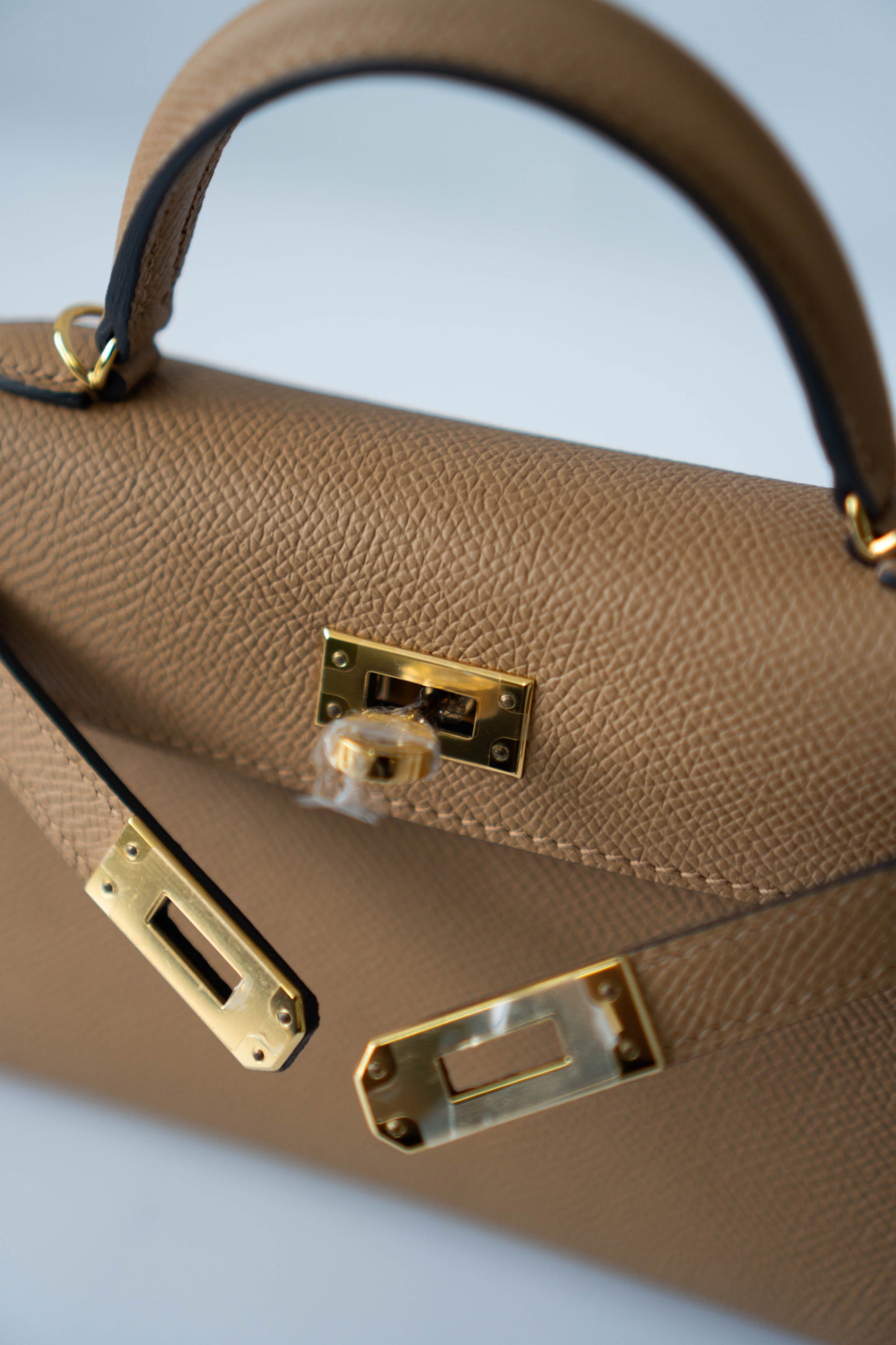 Mini KL II – Chai Epsom with Gold Hardware