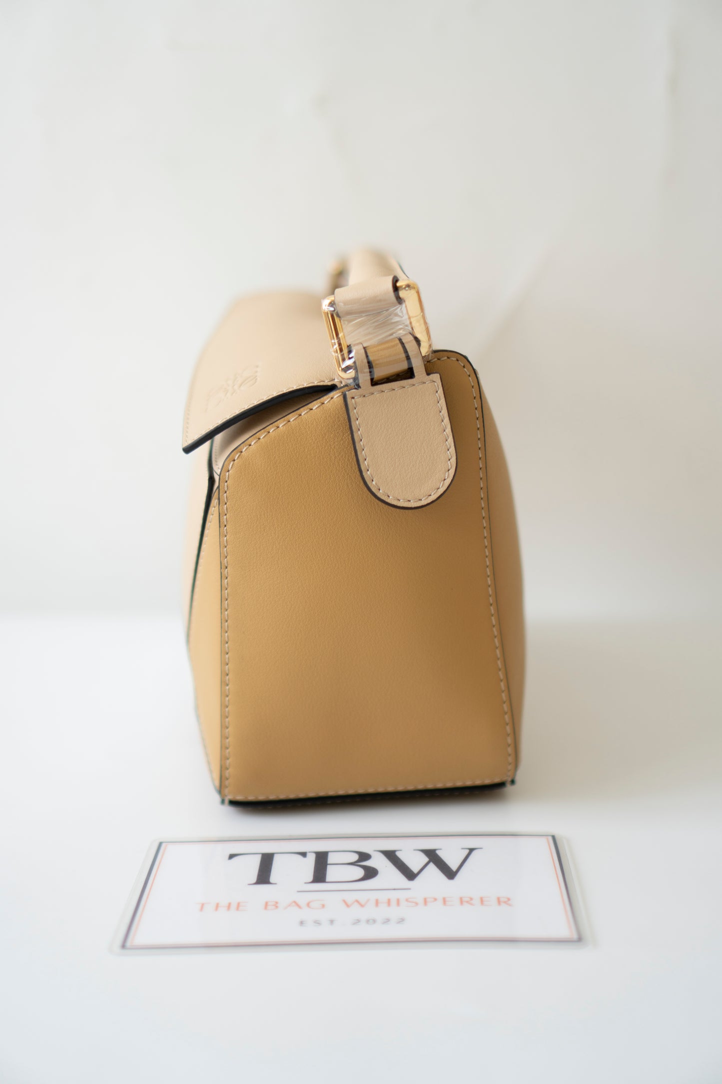 Small Puzzle Bag – Dusty Beige & Soft White