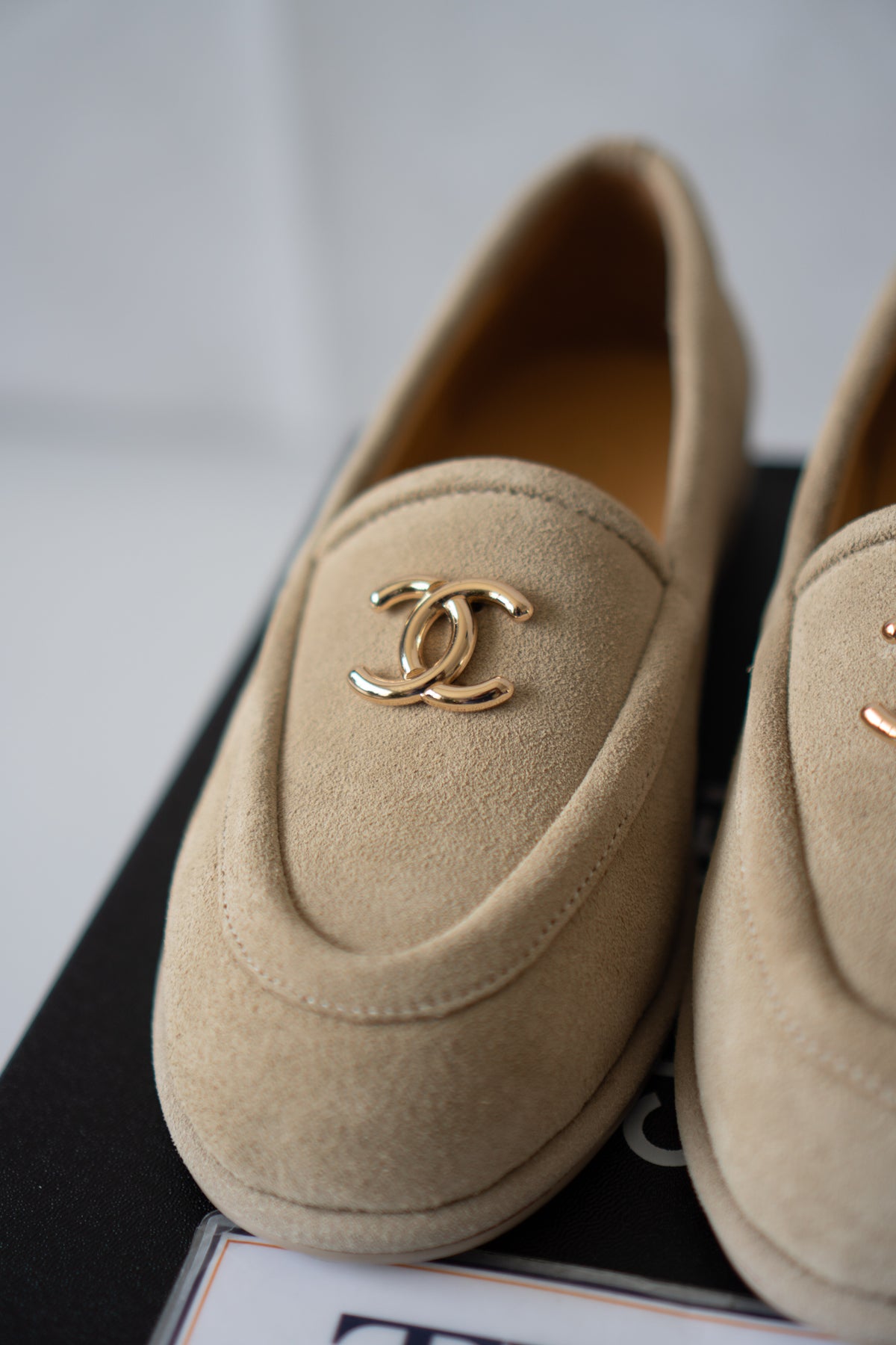 Suede Loafers – Beige Suede