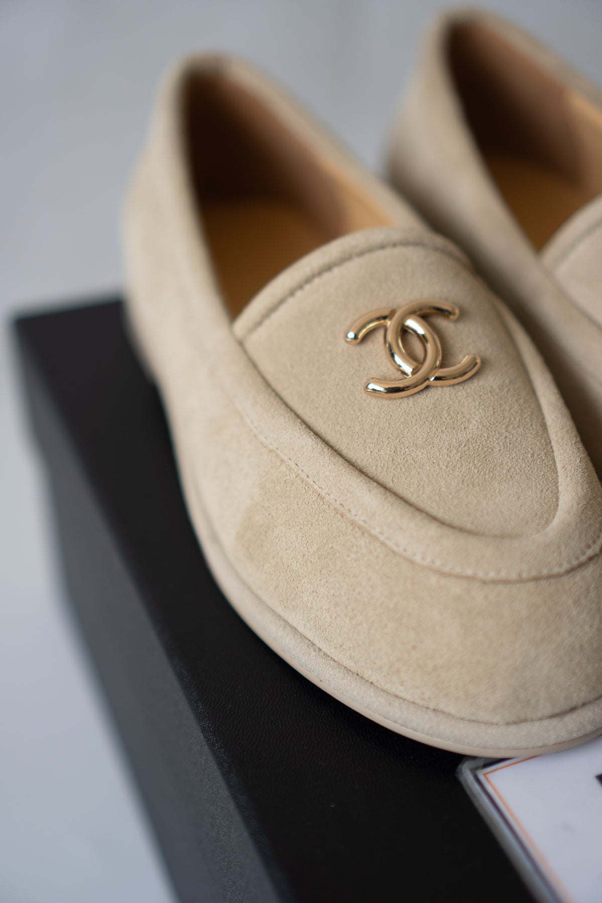 Suede Loafers – Beige Suede