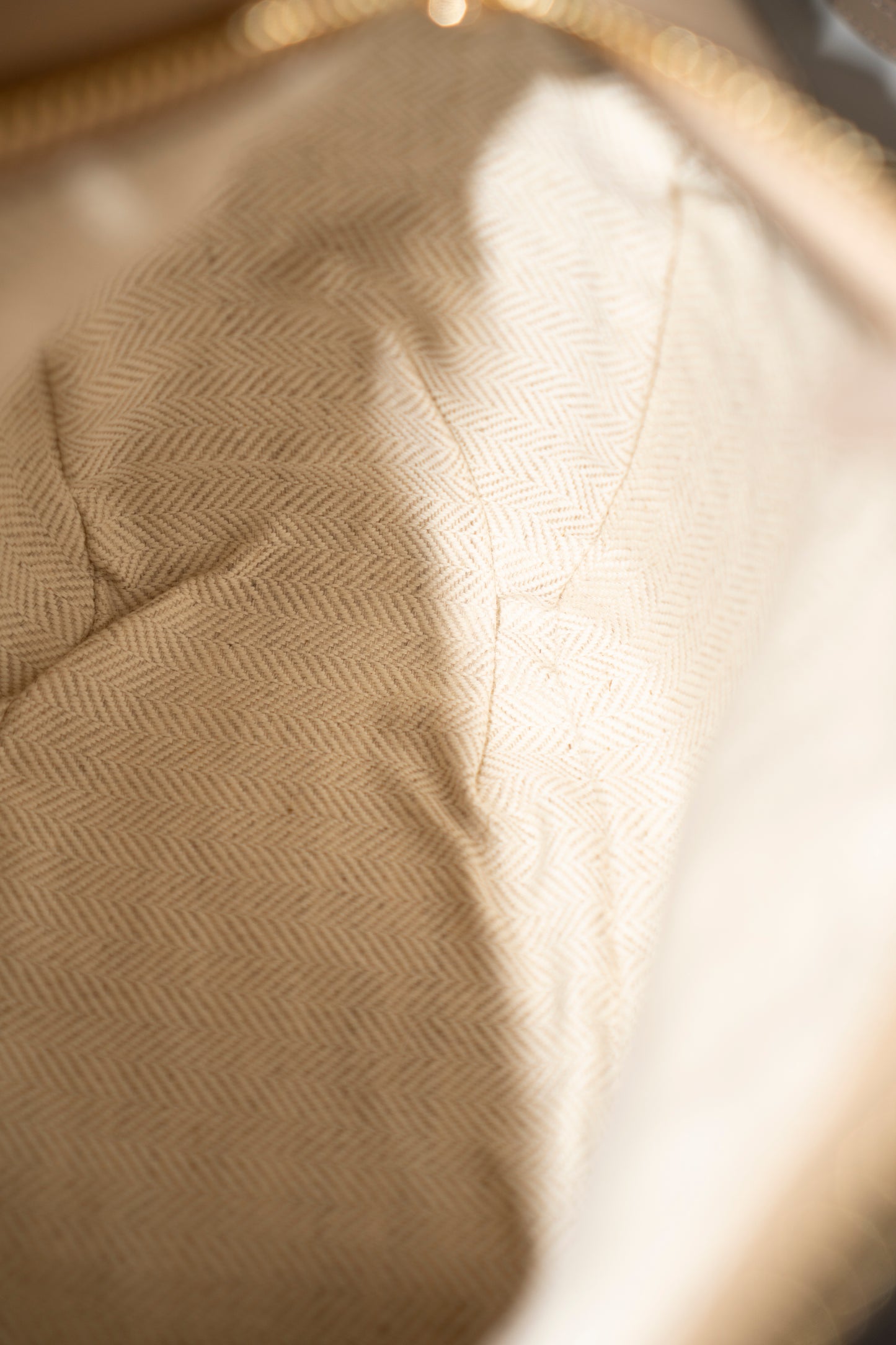 Small Puzzle Bag – Dusty Beige & Soft White