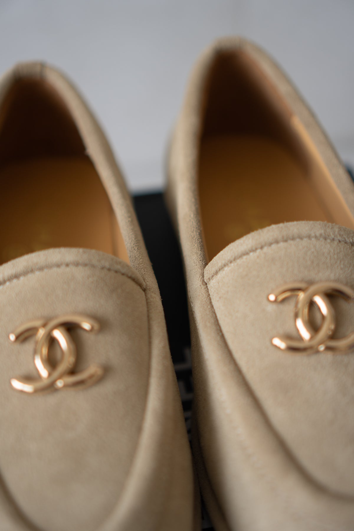 Suede Loafers – Beige Suede