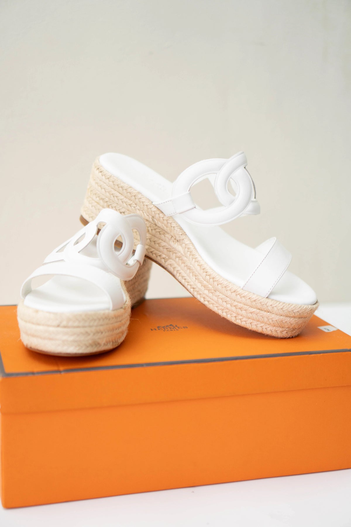 White Ithea 38 Espadrille Sandals