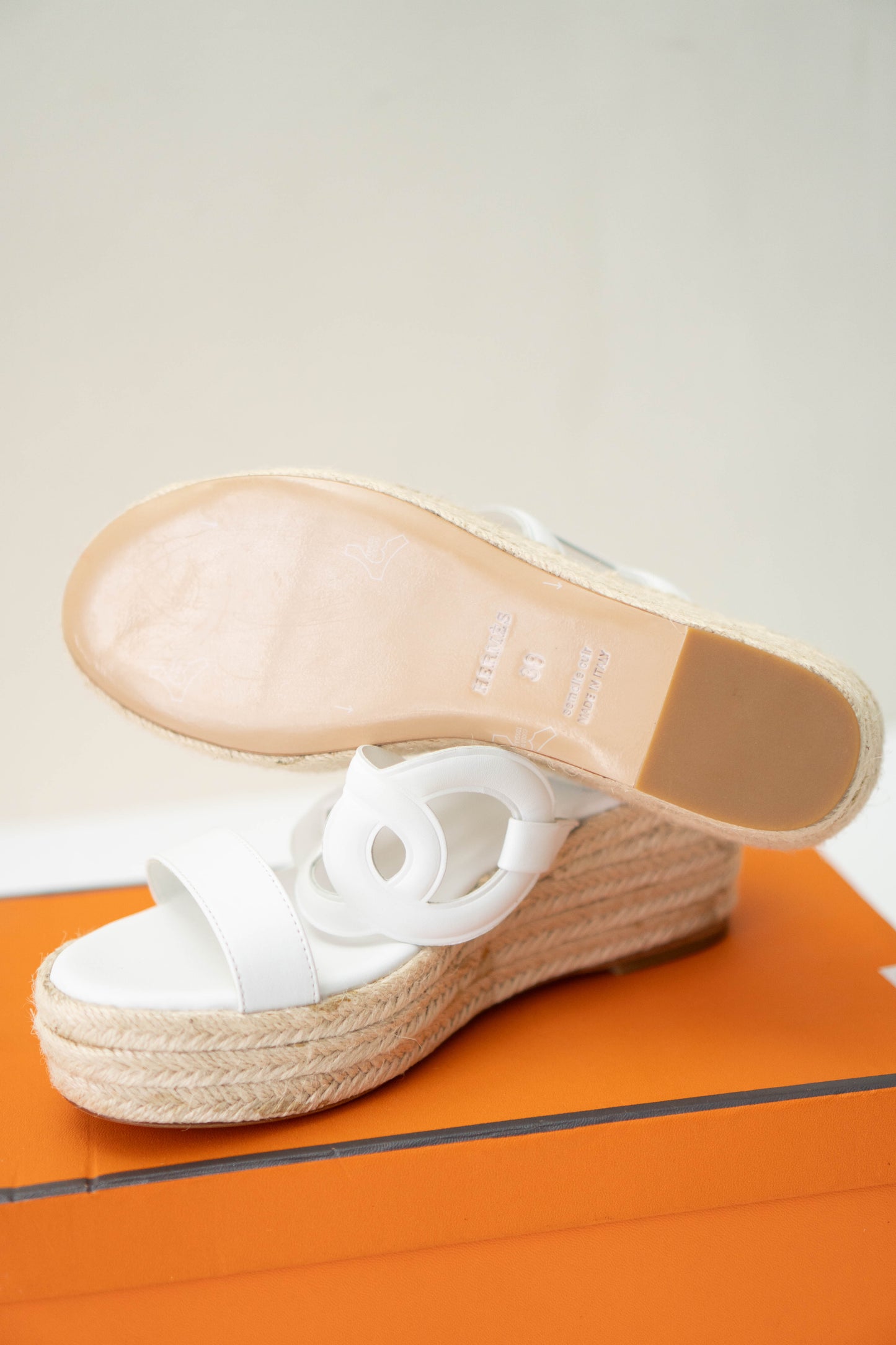 White Ithea 38 Espadrille Sandals