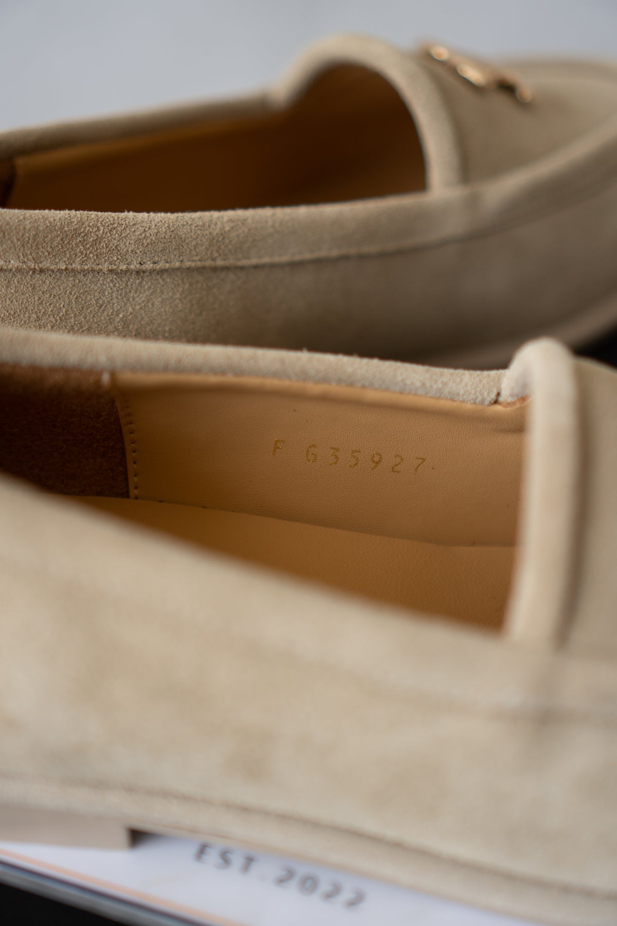 Suede Loafers – Beige Suede