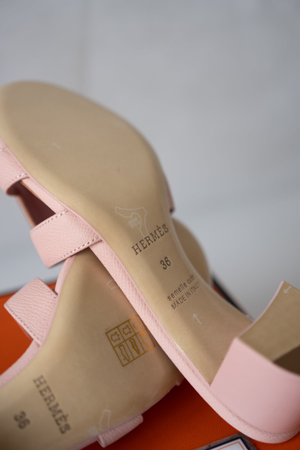 Oasis Block-Heel Slide Sandals – Rose / Soft Pink Epsom Leather