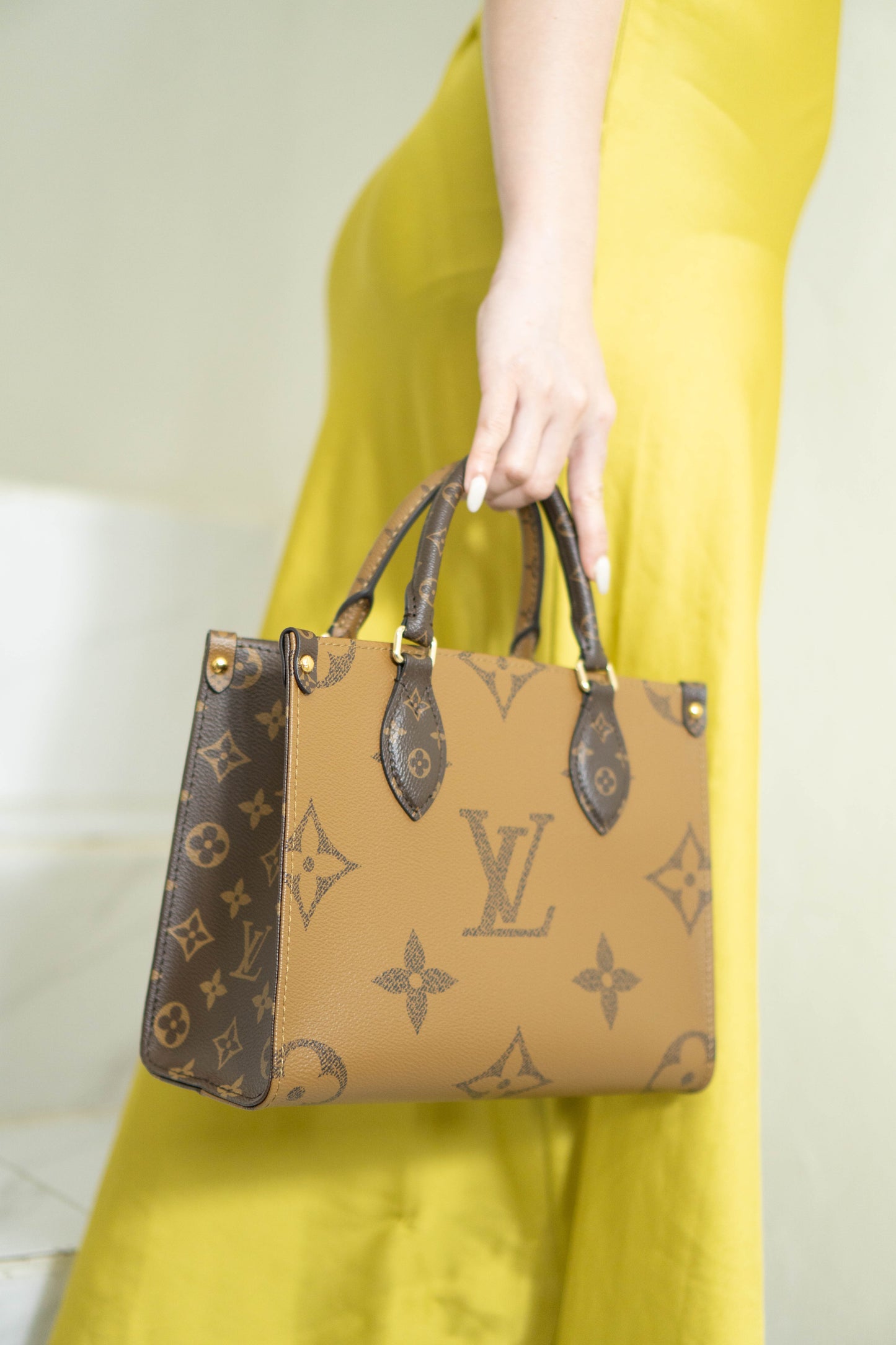 OnTheGo PM in Monogram & Reverse Monogram With Gold Hardware