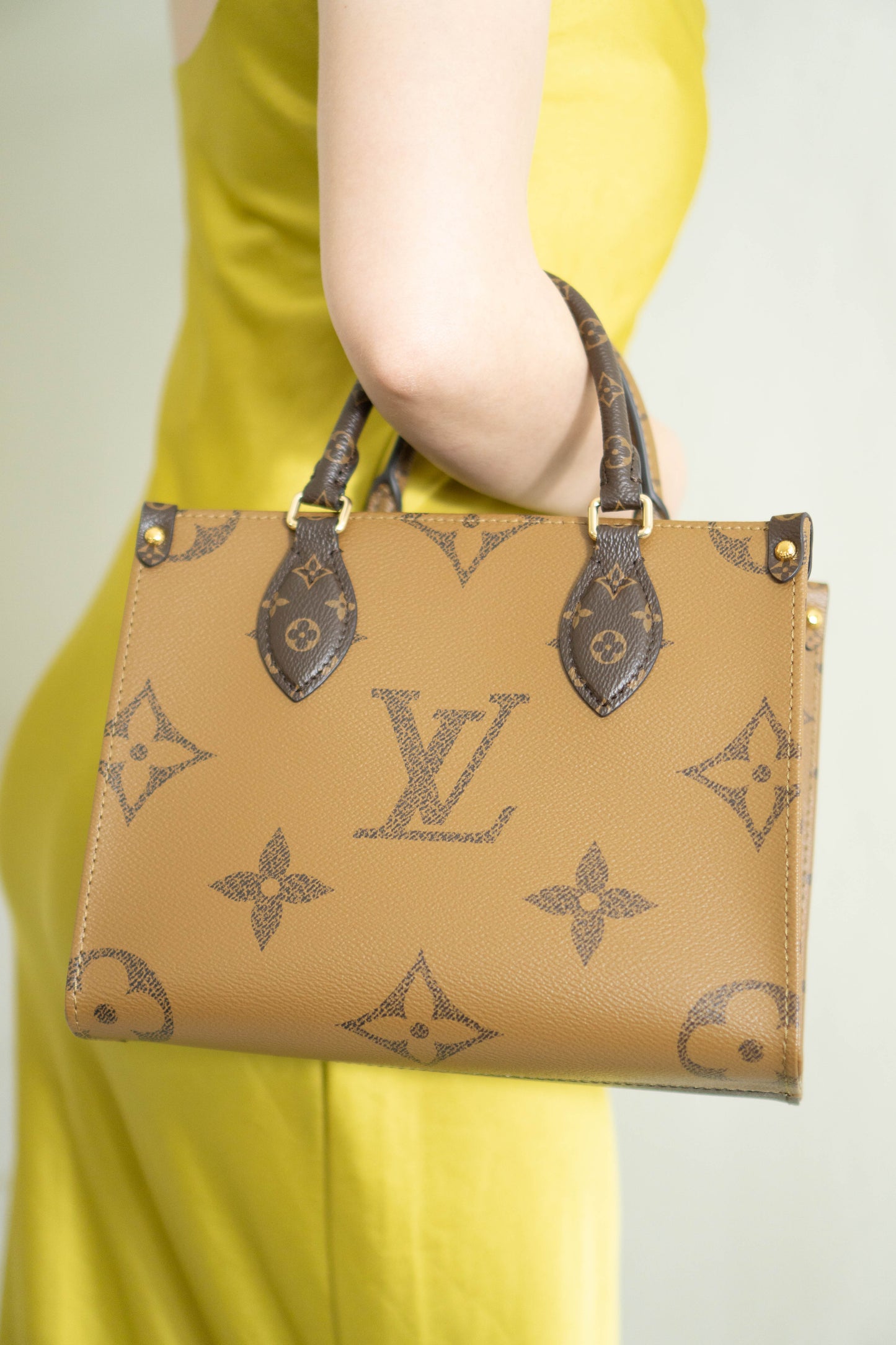 OnTheGo PM in Monogram & Reverse Monogram With Gold Hardware