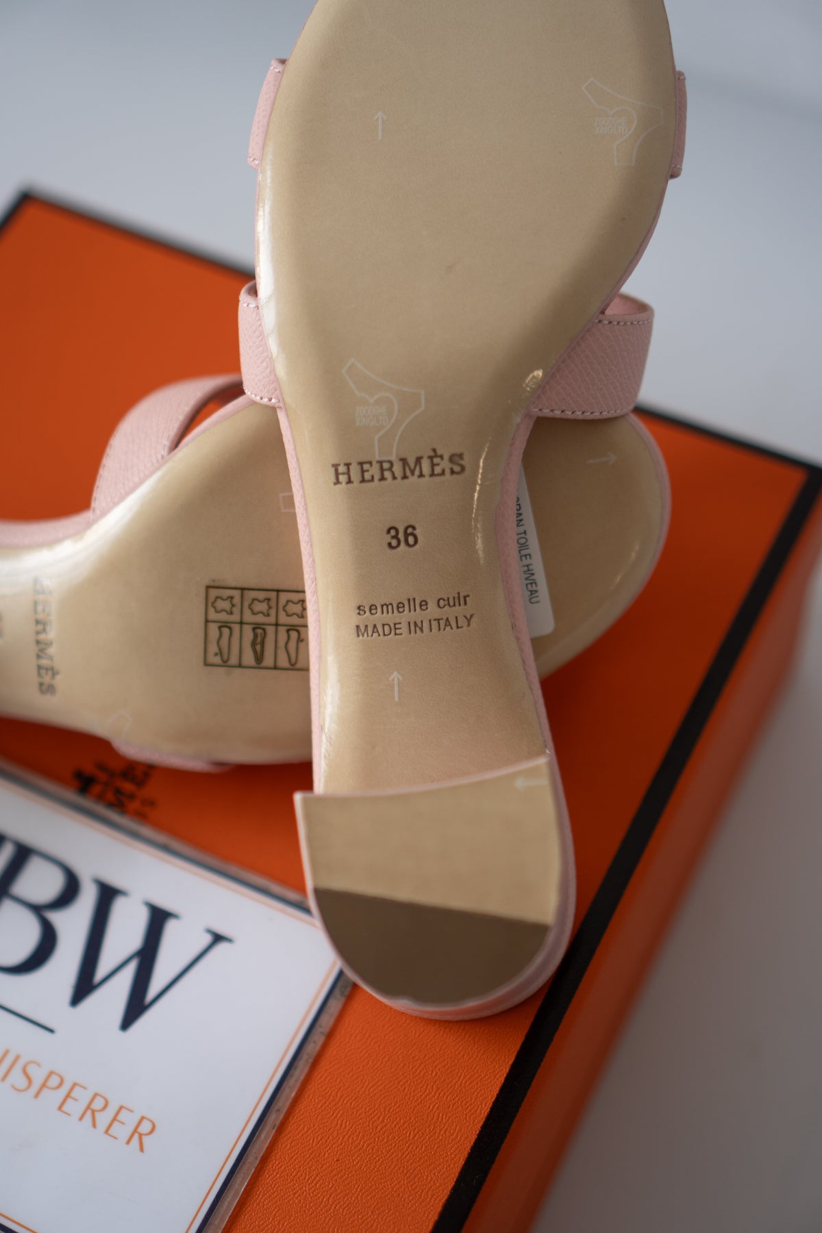 Oasis Block-Heel Slide Sandals – Rose / Soft Pink Epsom Leather