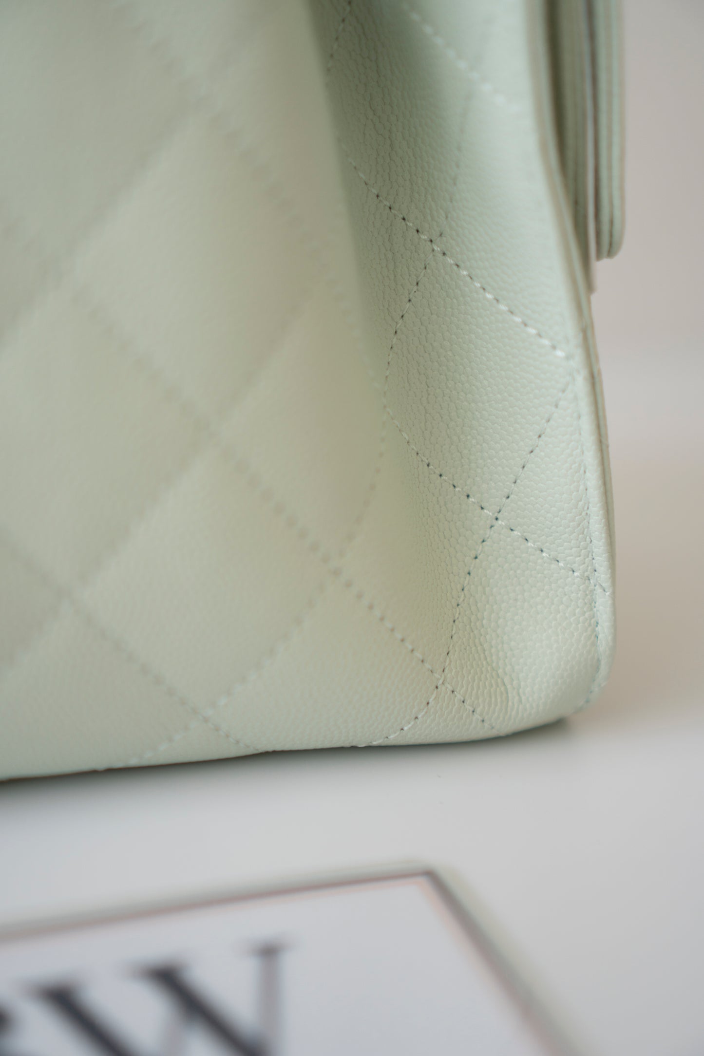 C 25 Mini Handbag – Mint Green Caviar Leather