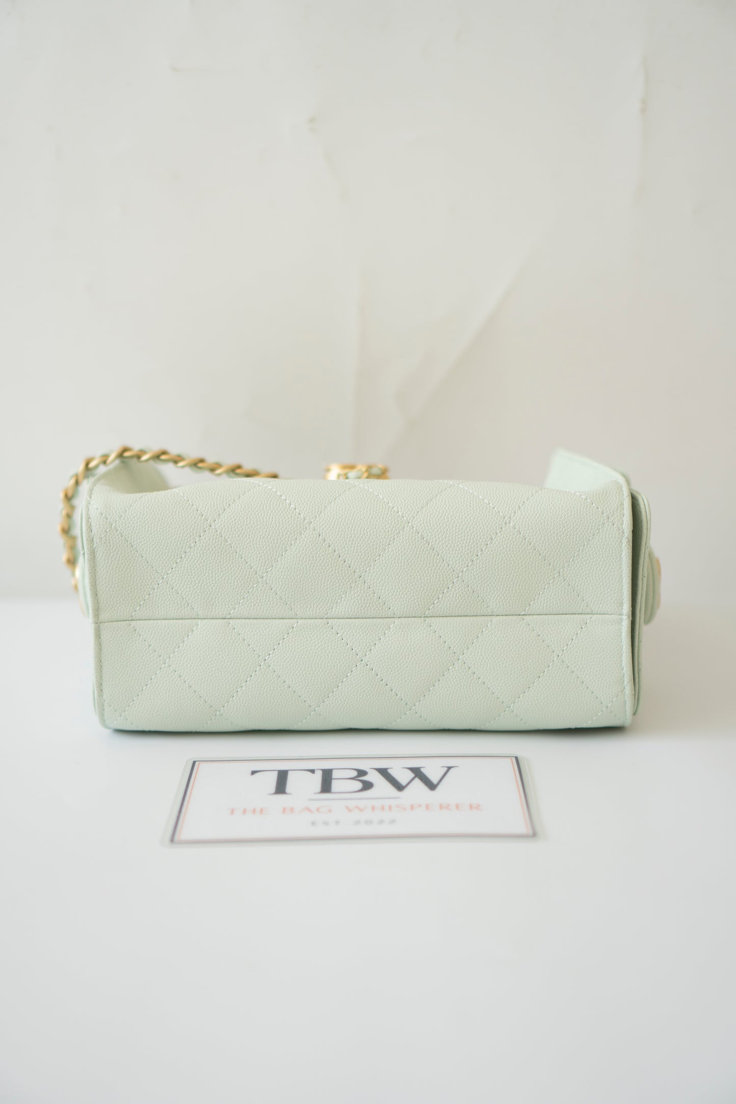 C 25 Mini Handbag – Mint Green Caviar Leather
