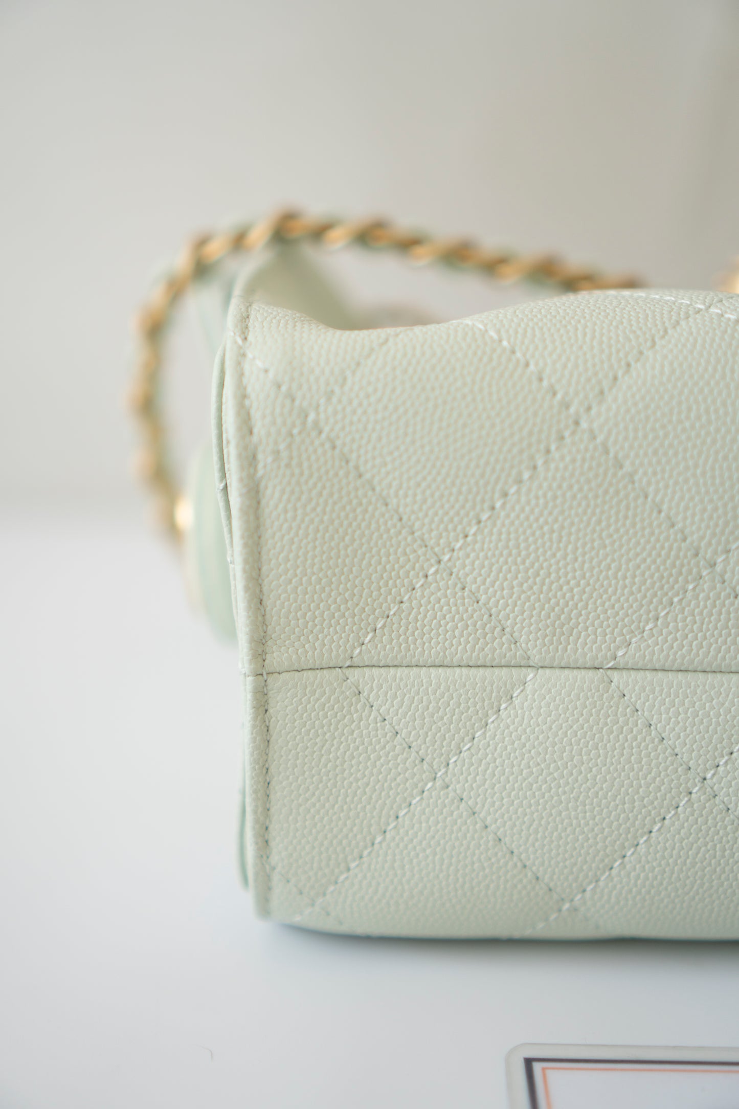 C 25 Mini Handbag – Mint Green Caviar Leather