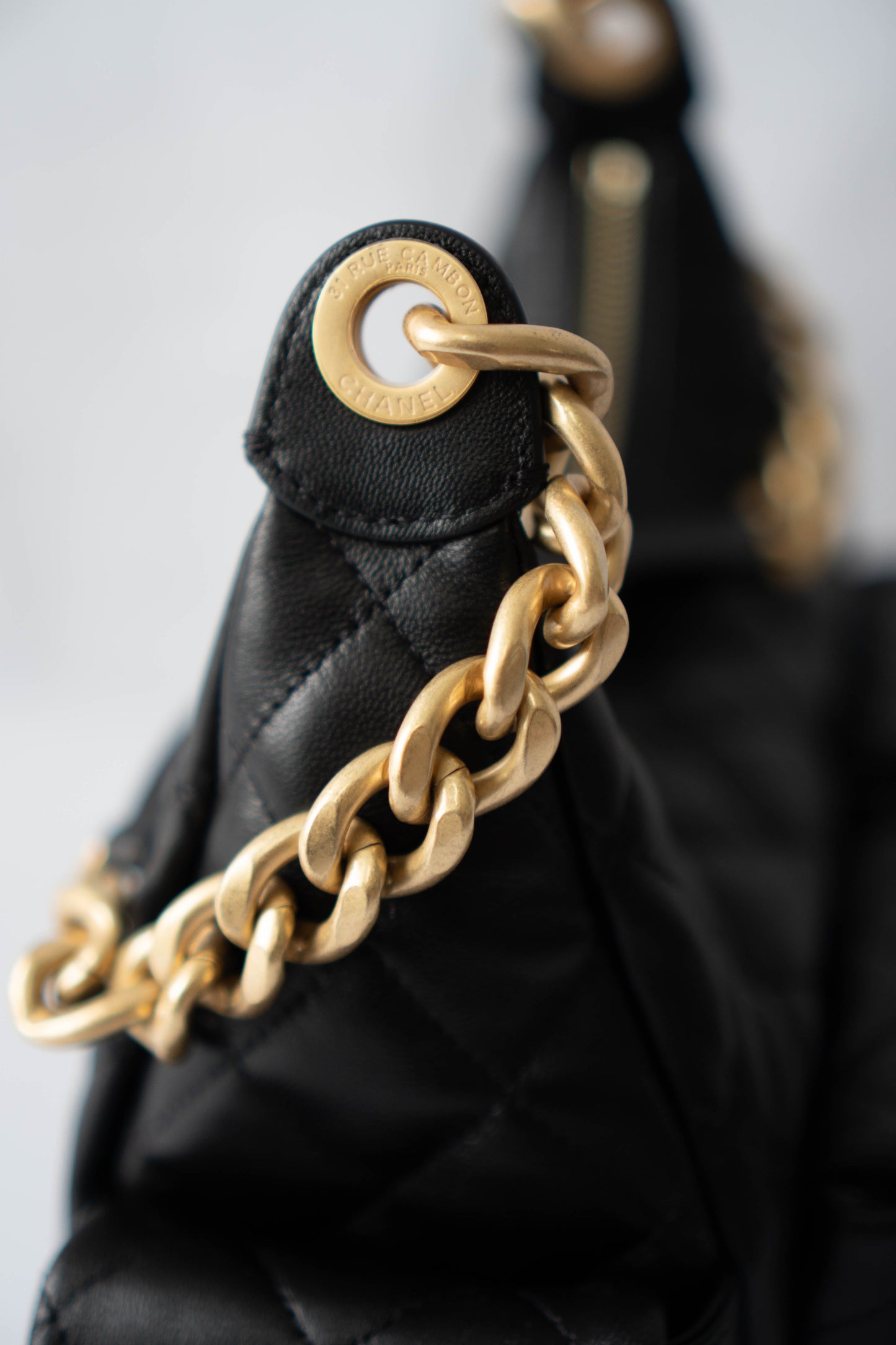 Trendy Pockets Hobo Bag – Black Lambskin (25C Cruise Collection)