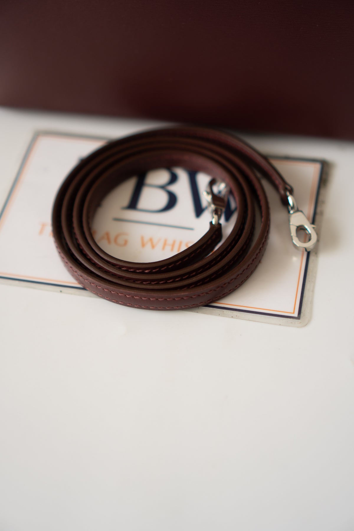 Mini KL II – Bordeaux Box Calf with Palladium Hardware