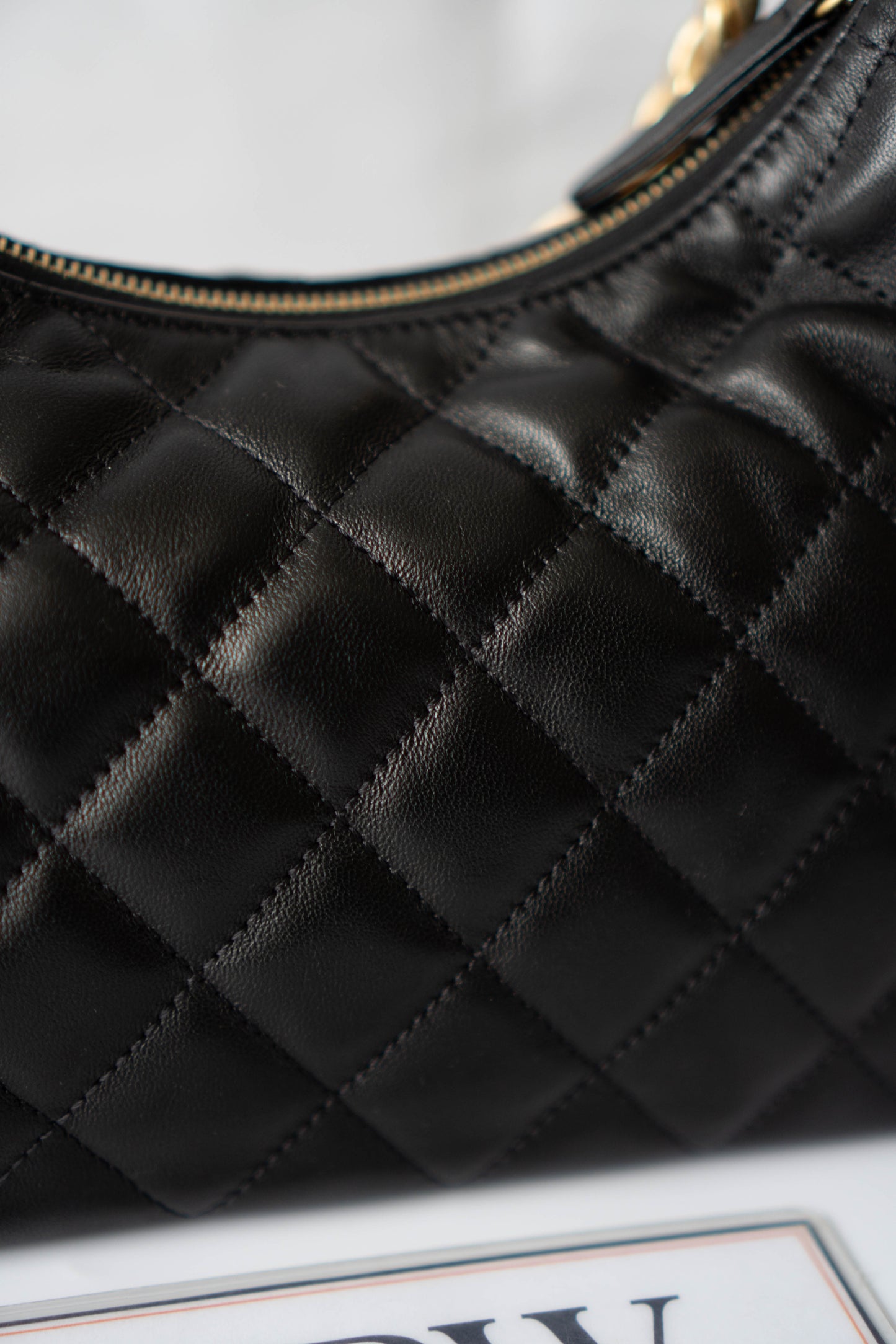 Trendy Pockets Hobo Bag – Black Lambskin (25C Cruise Collection)
