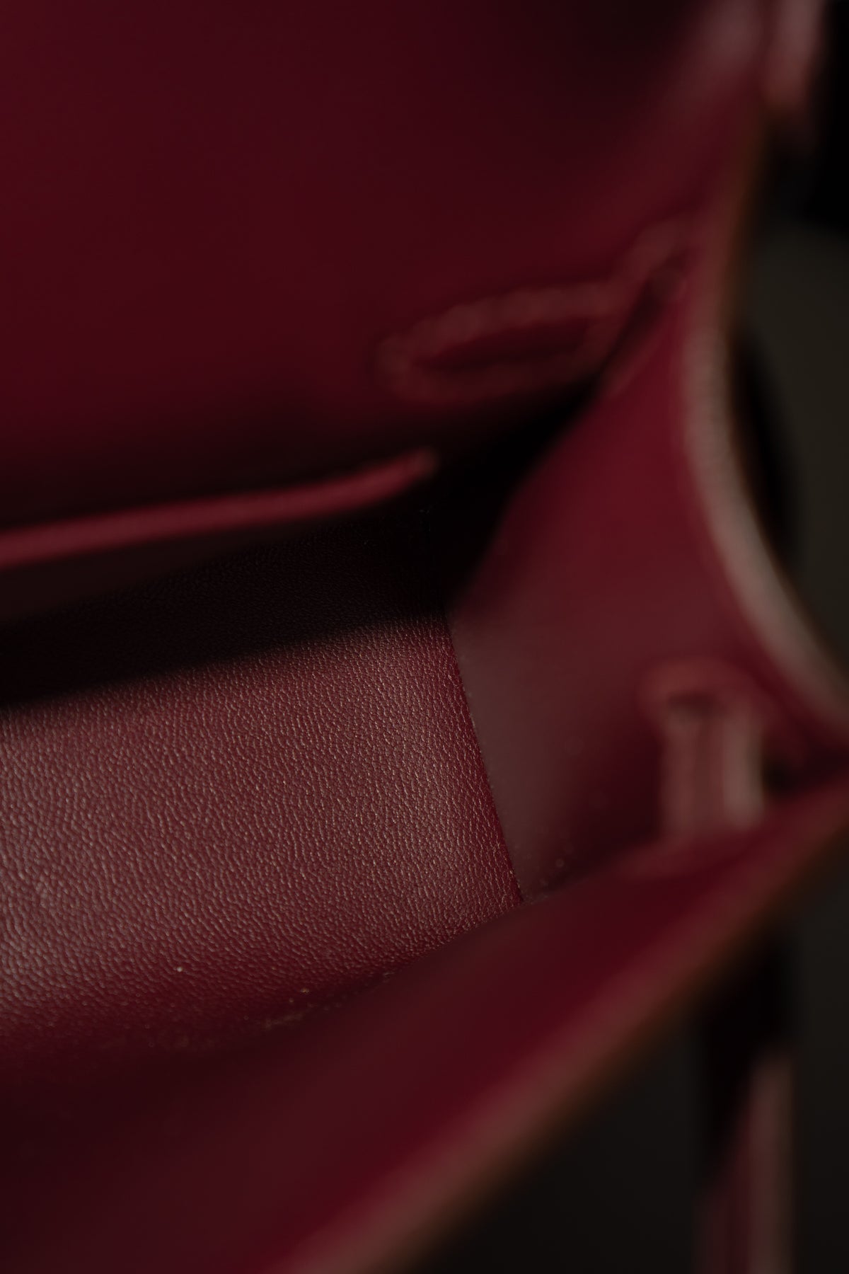 Mini KL II – Bordeaux Box Calf with Palladium Hardware