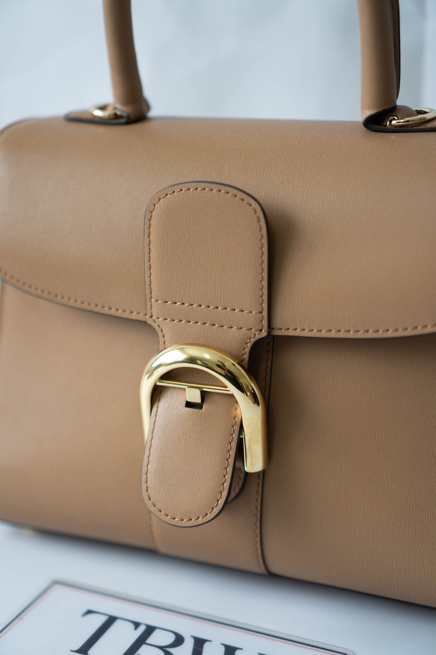 Brillant PM – Vison (warm taupe) Box Calf