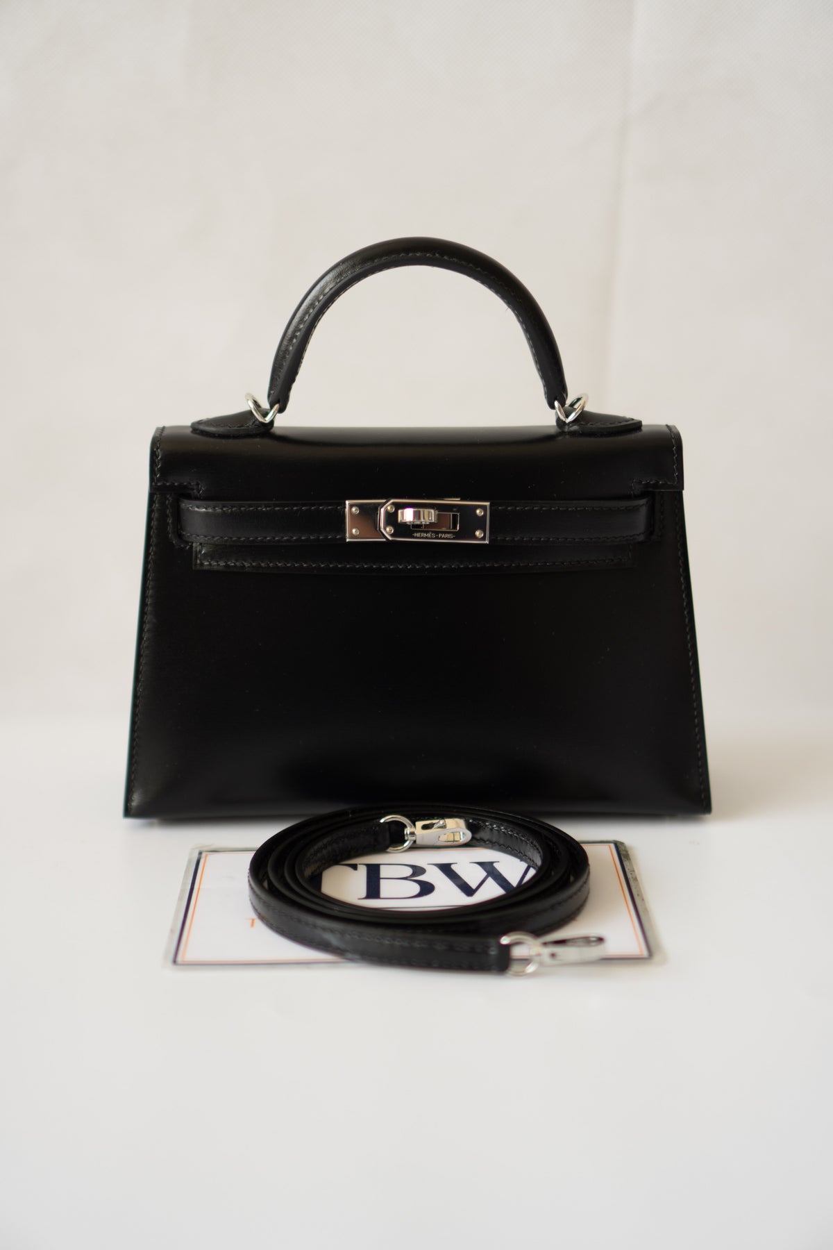 Mini KL II – Black Box Calfskin with Palladium Hardware