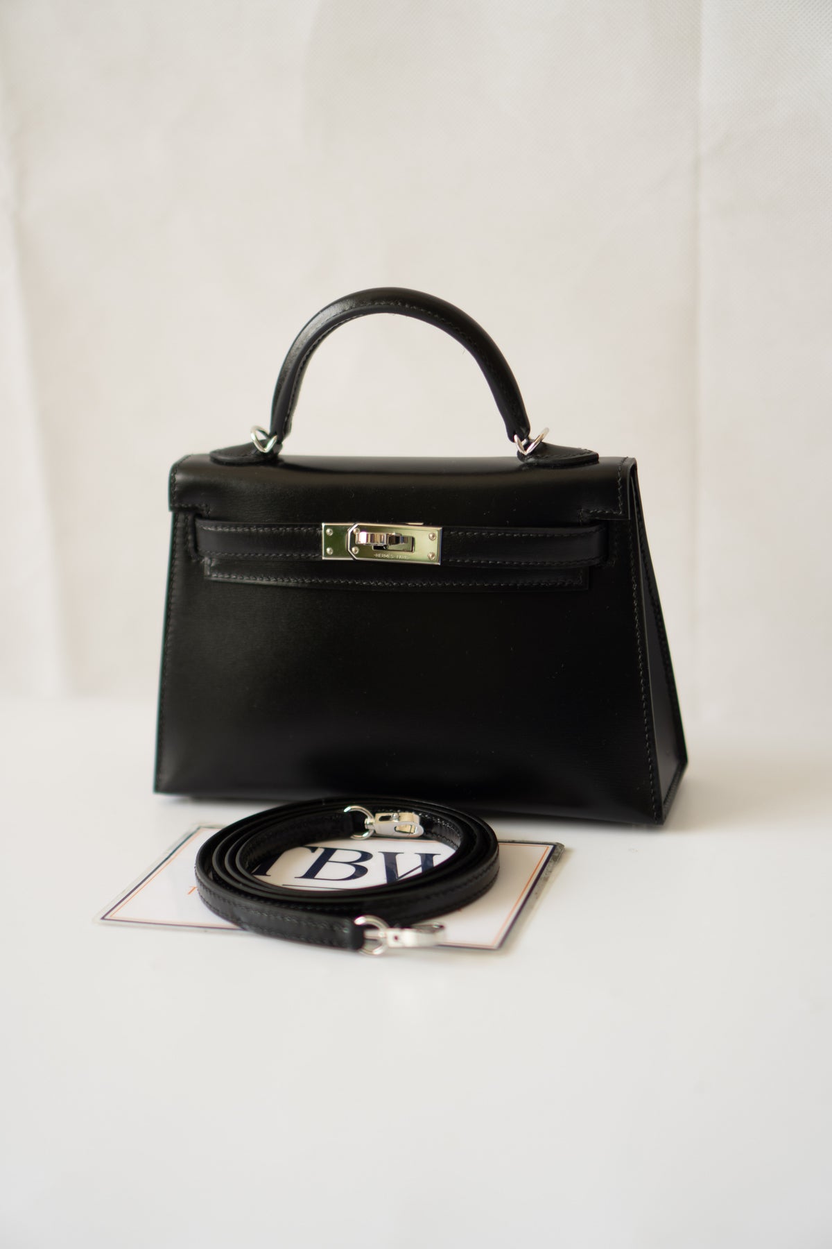 Mini KL II – Black Box Calfskin with Palladium Hardware