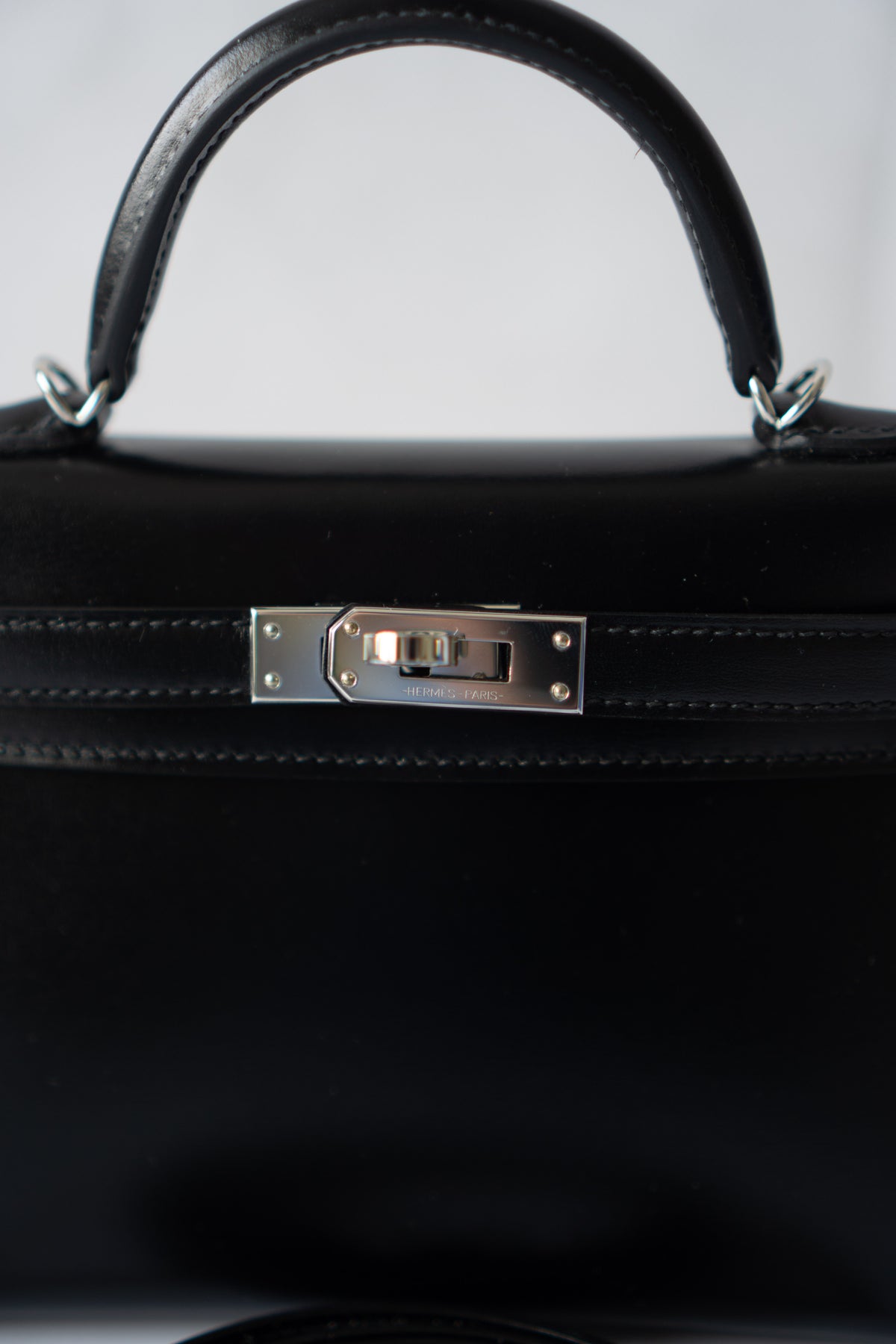 Mini KL II – Black Box Calfskin with Palladium Hardware