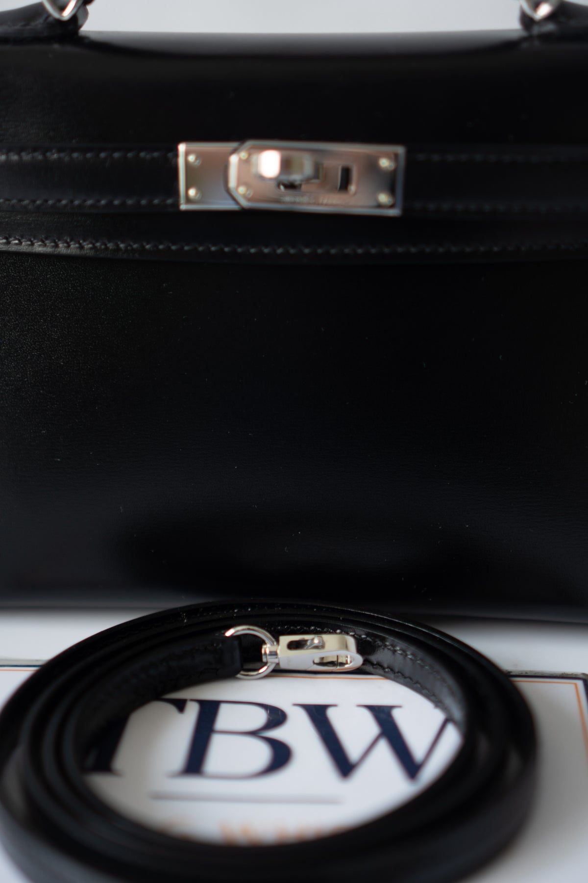 Mini KL II – Black Box Calfskin with Palladium Hardware