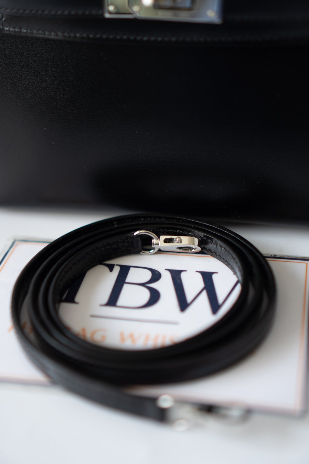 Mini KL II – Black Box Calfskin with Palladium Hardware