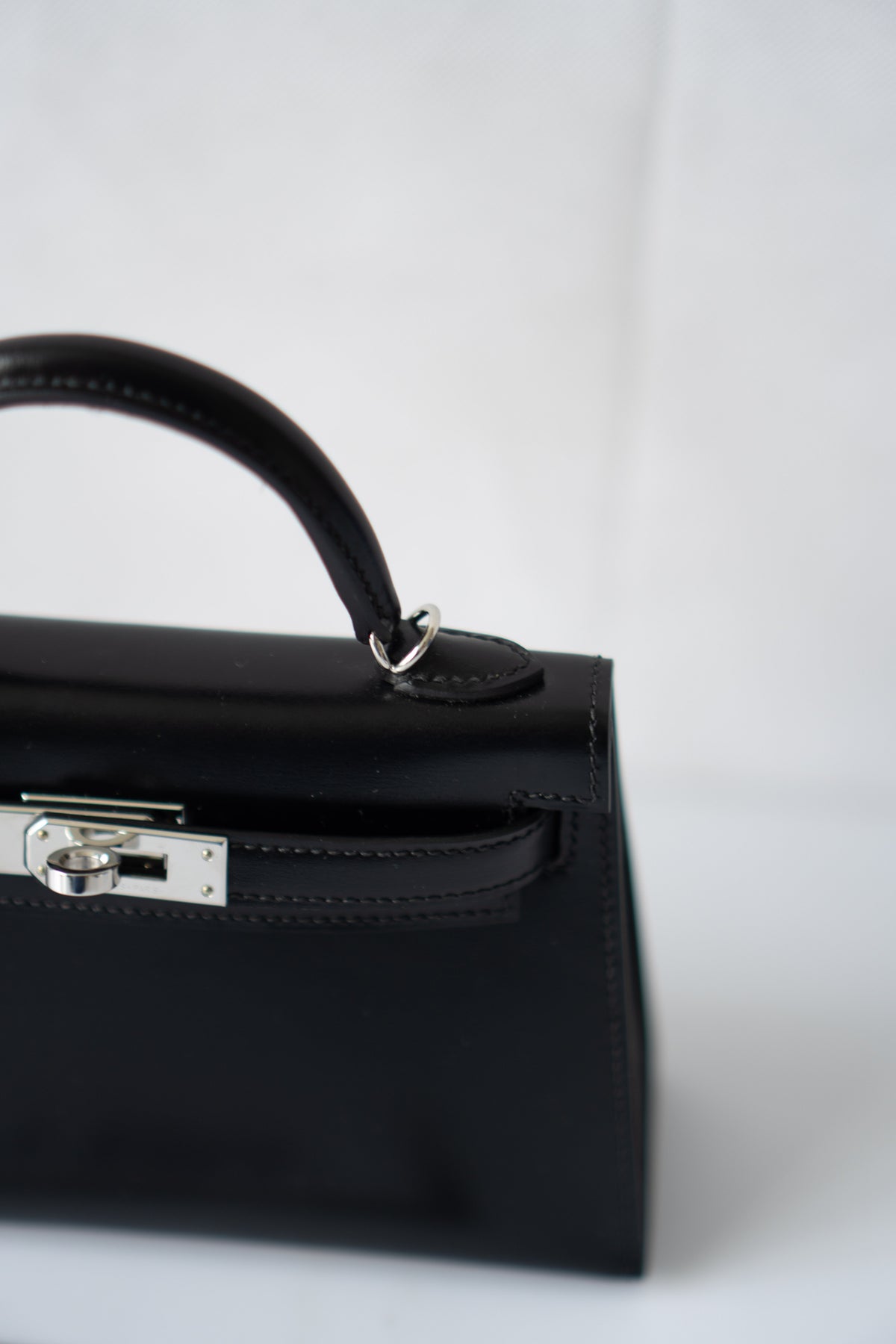 Mini KL II – Black Box Calfskin with Palladium Hardware