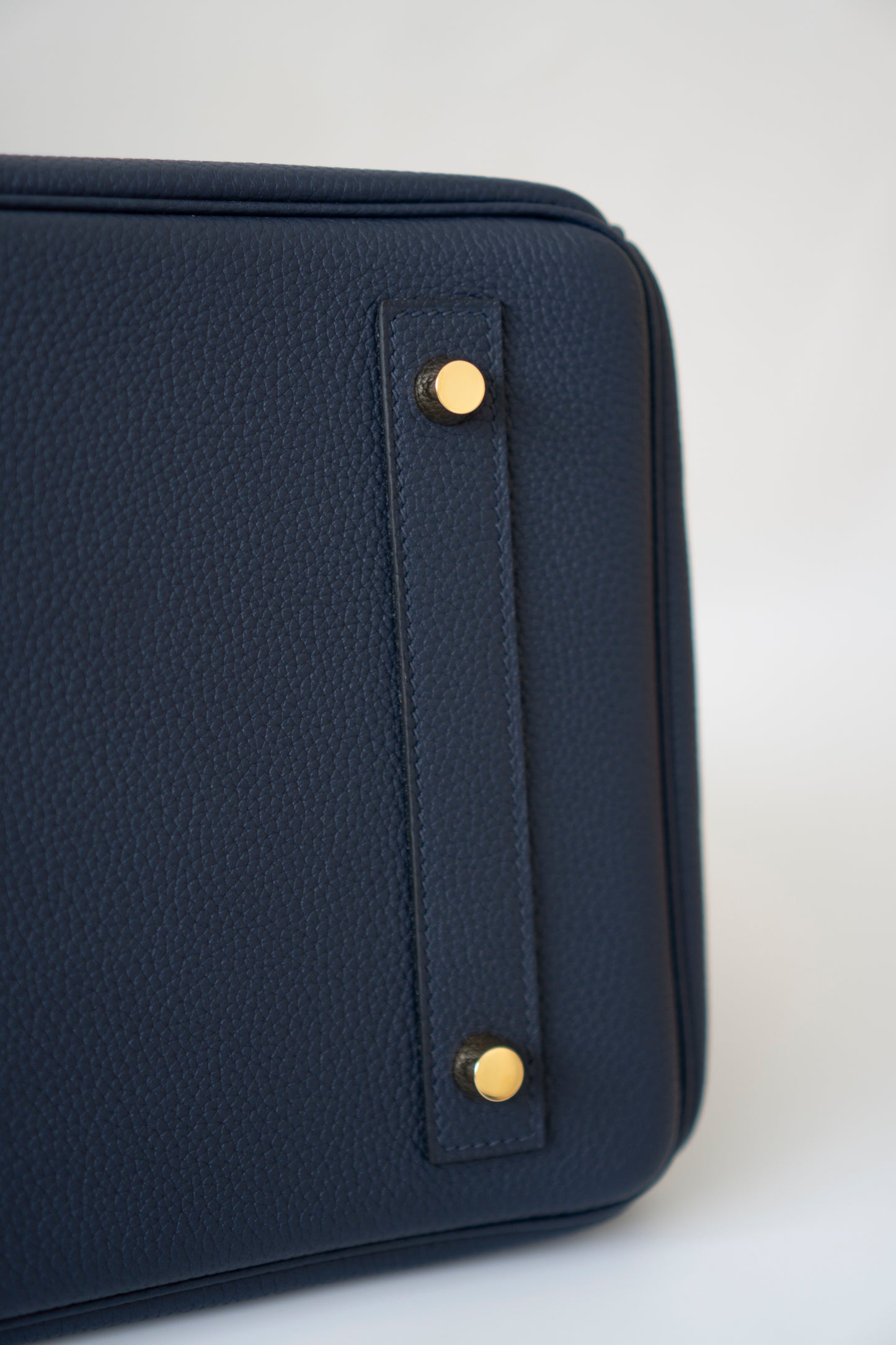 BK Shoulder Bag 42 – Blue Saphir with Gold Hardware