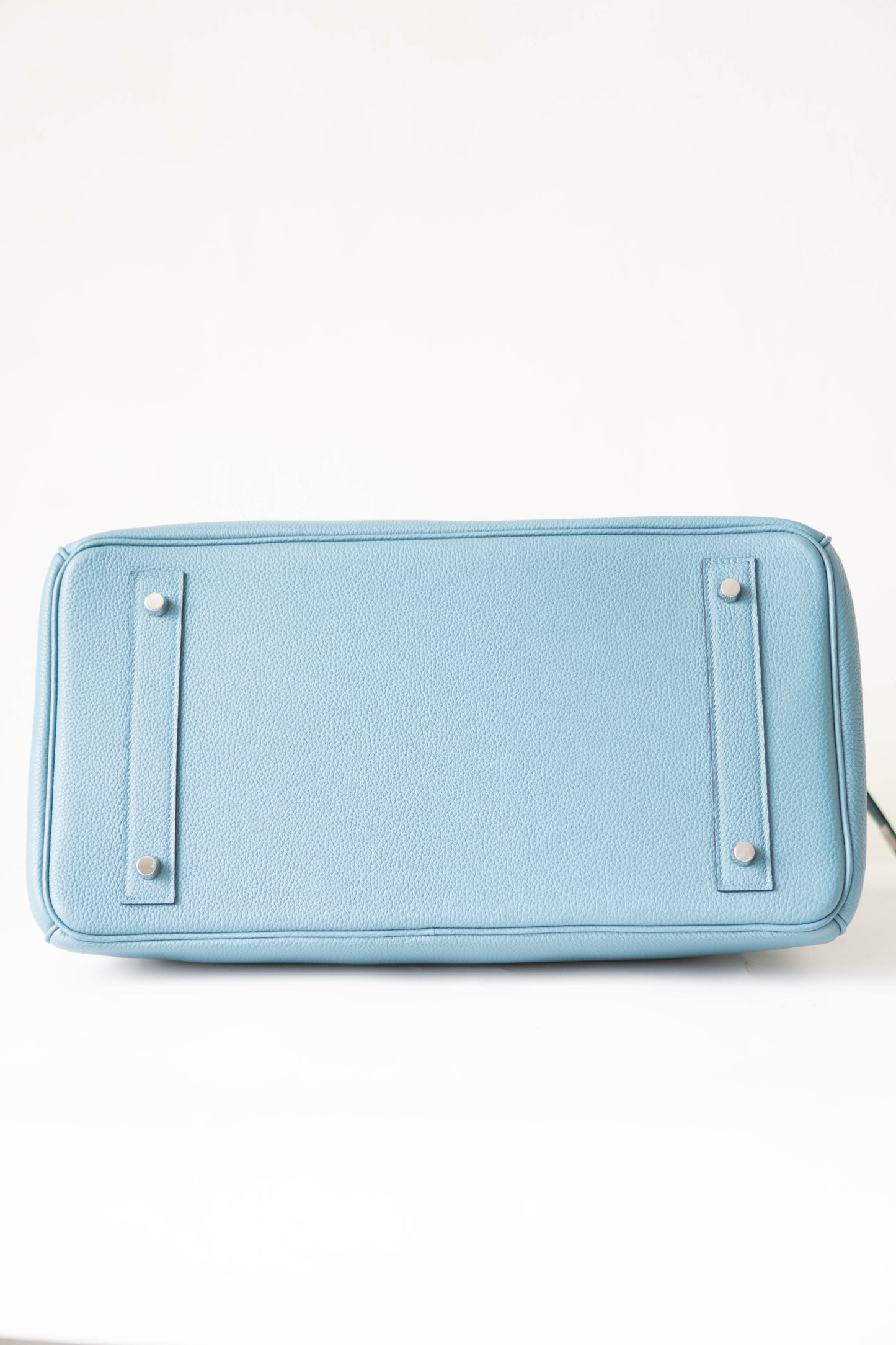 BK 40 – Blue Jean Togo Leather with Palladium Hardware