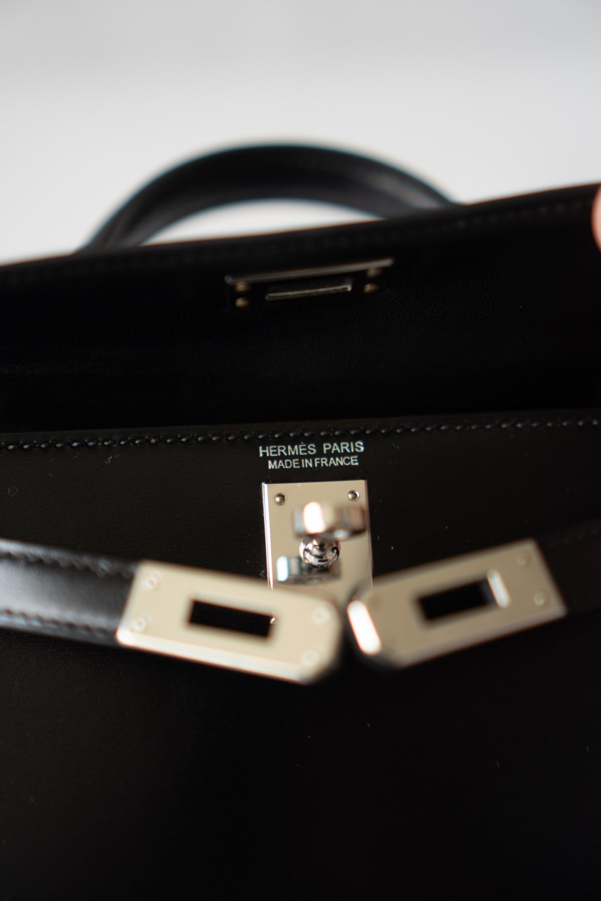 Mini KL II – Black Box Calfskin with Palladium Hardware