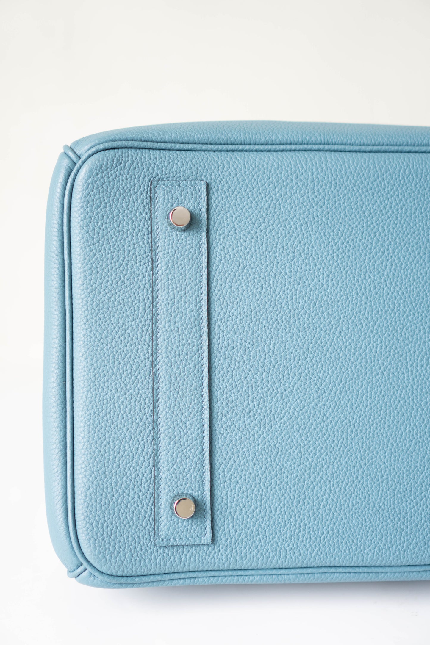 BK 40 – Blue Jean Togo Leather with Palladium Hardware