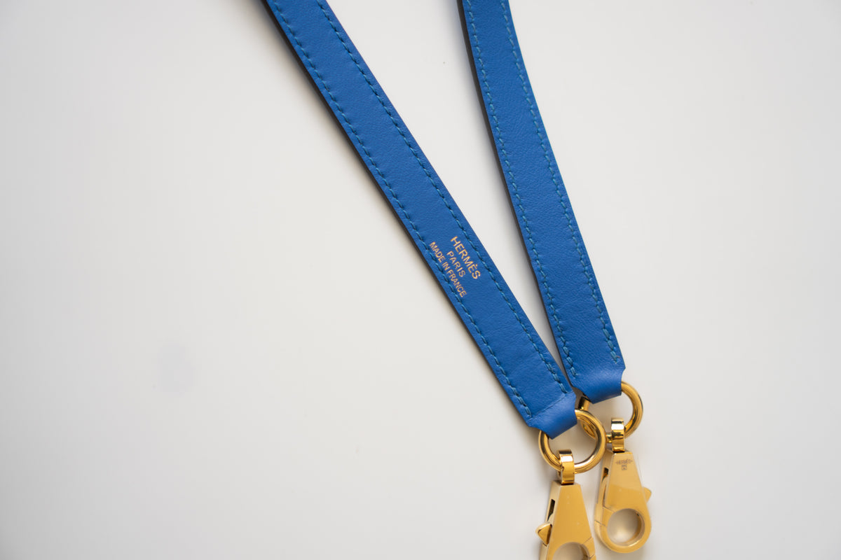 KL 25 Sellier – Blue France Swift Leather with Gold Hardware