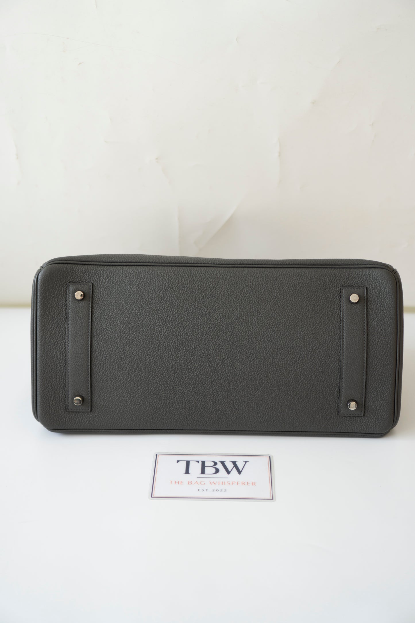 BK Shoulder Bag 42 – Graphite with Palladium Hardware (No Logo)