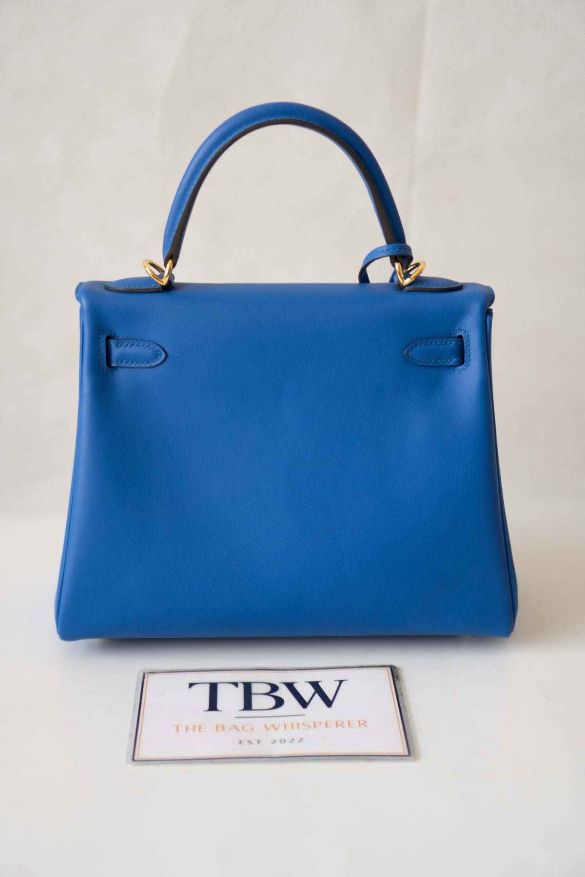 KL 25 Sellier – Blue France Swift Leather with Gold Hardware