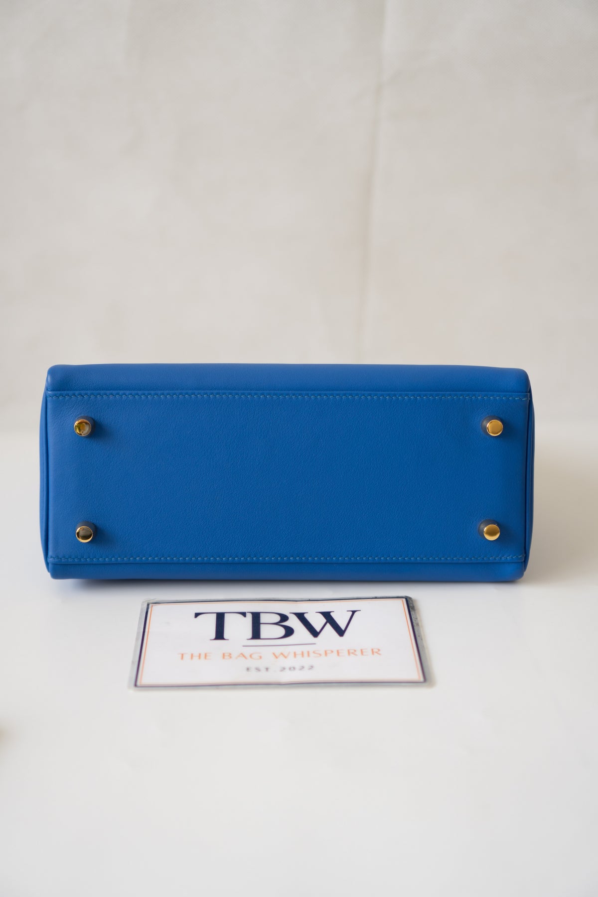 KL 25 Sellier – Blue France Swift Leather with Gold Hardware