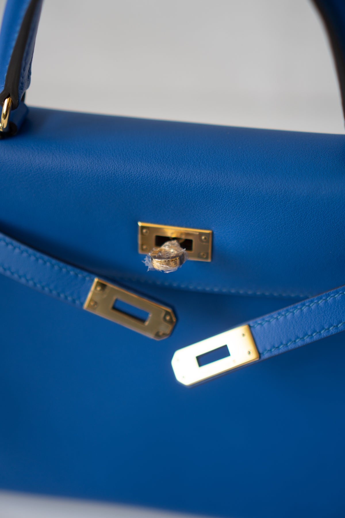 KL 25 Sellier – Blue France Swift Leather with Gold Hardware