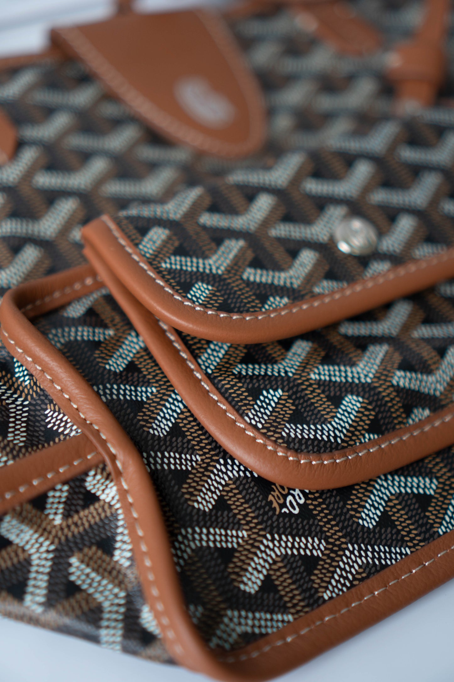Mini Anjou – Black & Tan Goyrdine Canvas