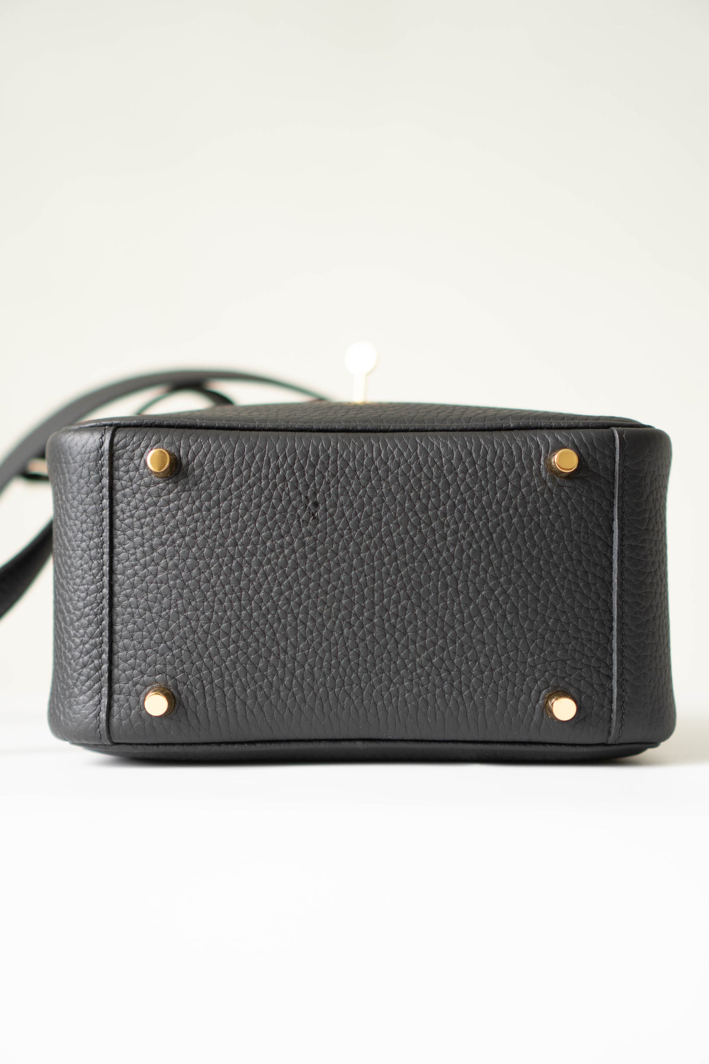 Mini Lind – Black Clemence Leather with Gold Hardware