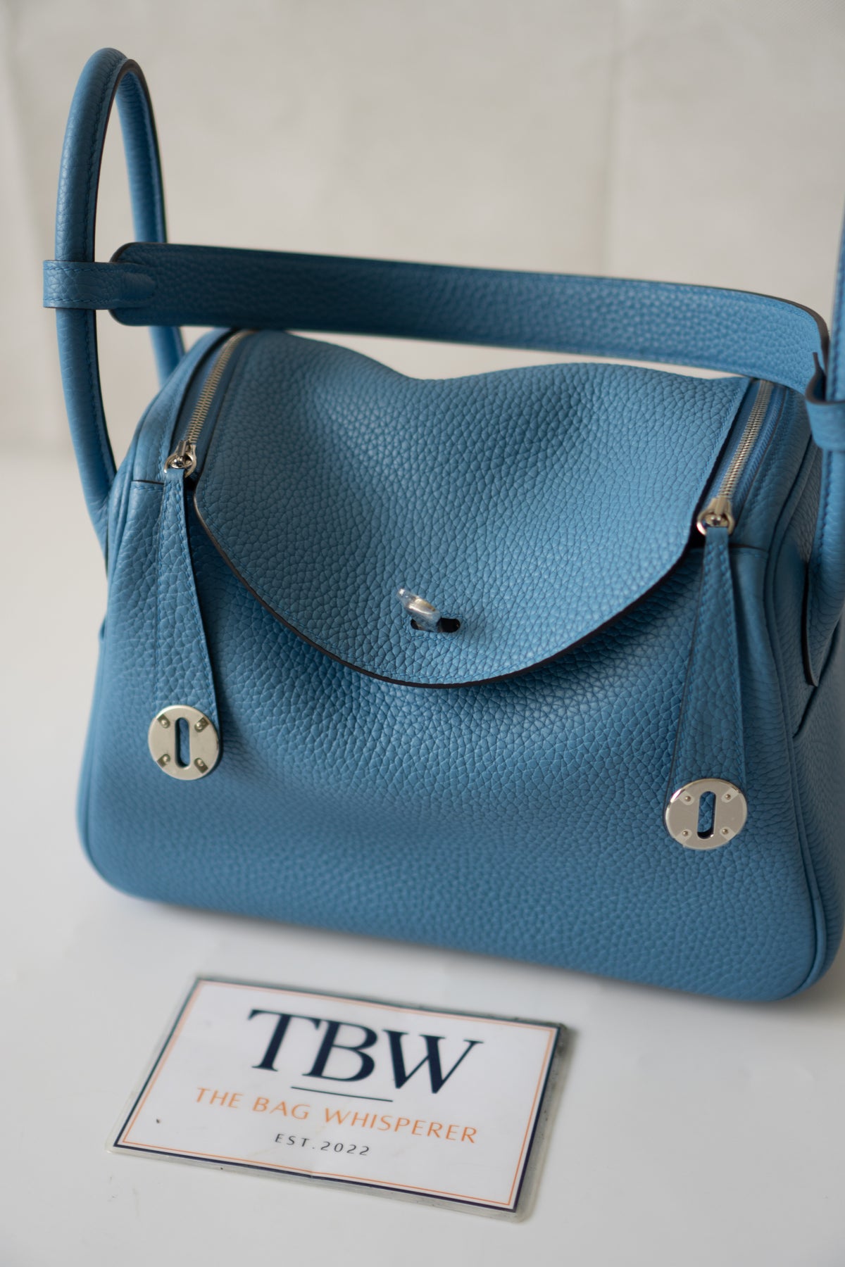 Lind 26 – Blue Paradis Clemence Leather with Palladium Hardware