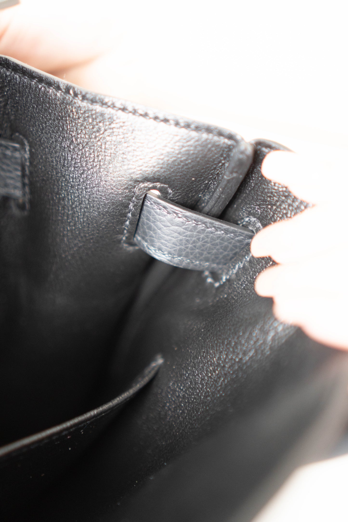 BK 30 – Black Togo Leather with Gold Hardware