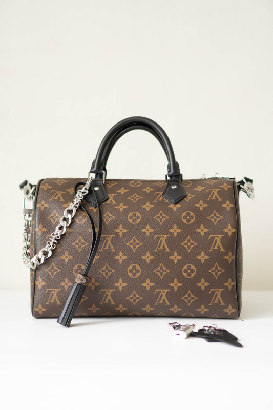 Speedy 30 Soft – Monogram Canvas with Black Leather Trim &amp; Silver Hardware