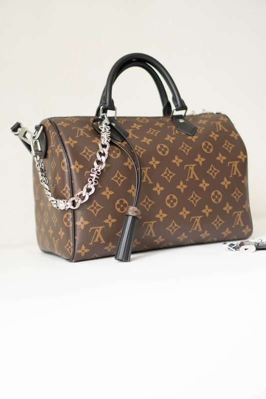 Speedy 30 Soft – Monogram Canvas with Black Leather Trim &amp; Silver Hardware