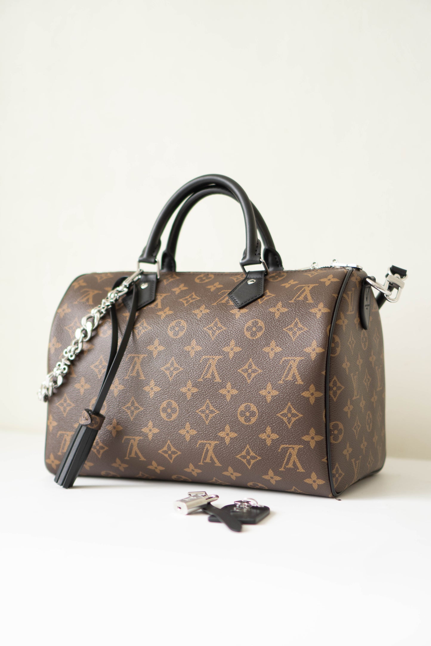 Speedy 30 Soft – Monogram Canvas with Black Leather Trim &amp; Silver Hardware